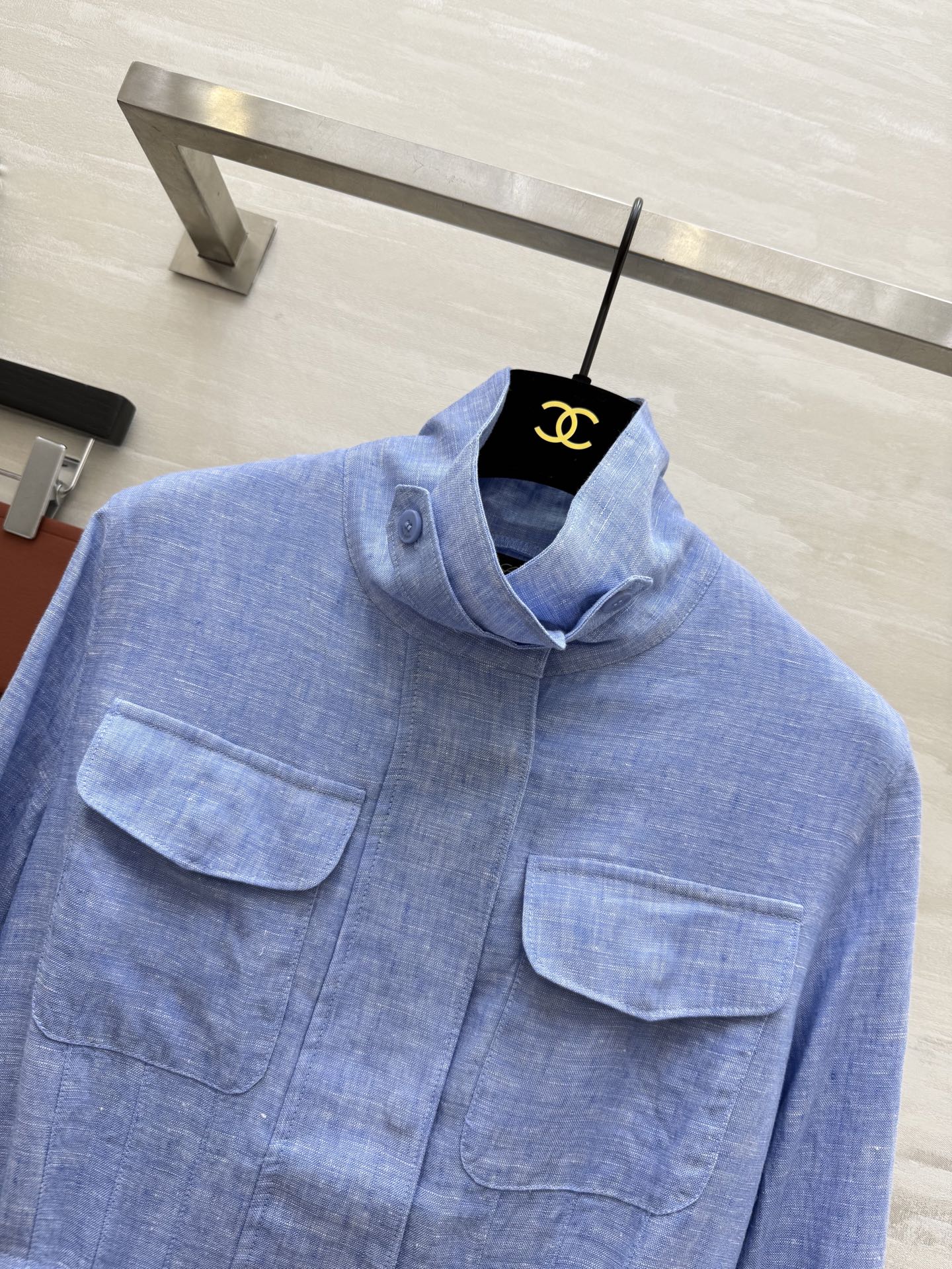 #lP🌹²⁵早秋新款 定制意大利老钱风 轻奢超细亚麻Travelle 女士夹克外套 选用亚麻材质精制而成