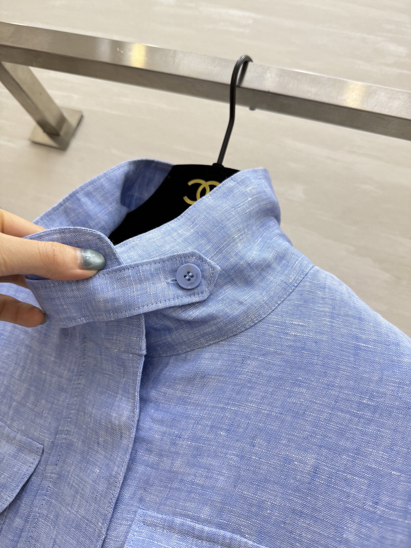 #lP🌹²⁵早秋新款 定制意大利老钱风 轻奢超细亚麻Travelle 女士夹克外套 选用亚麻材质精制而成