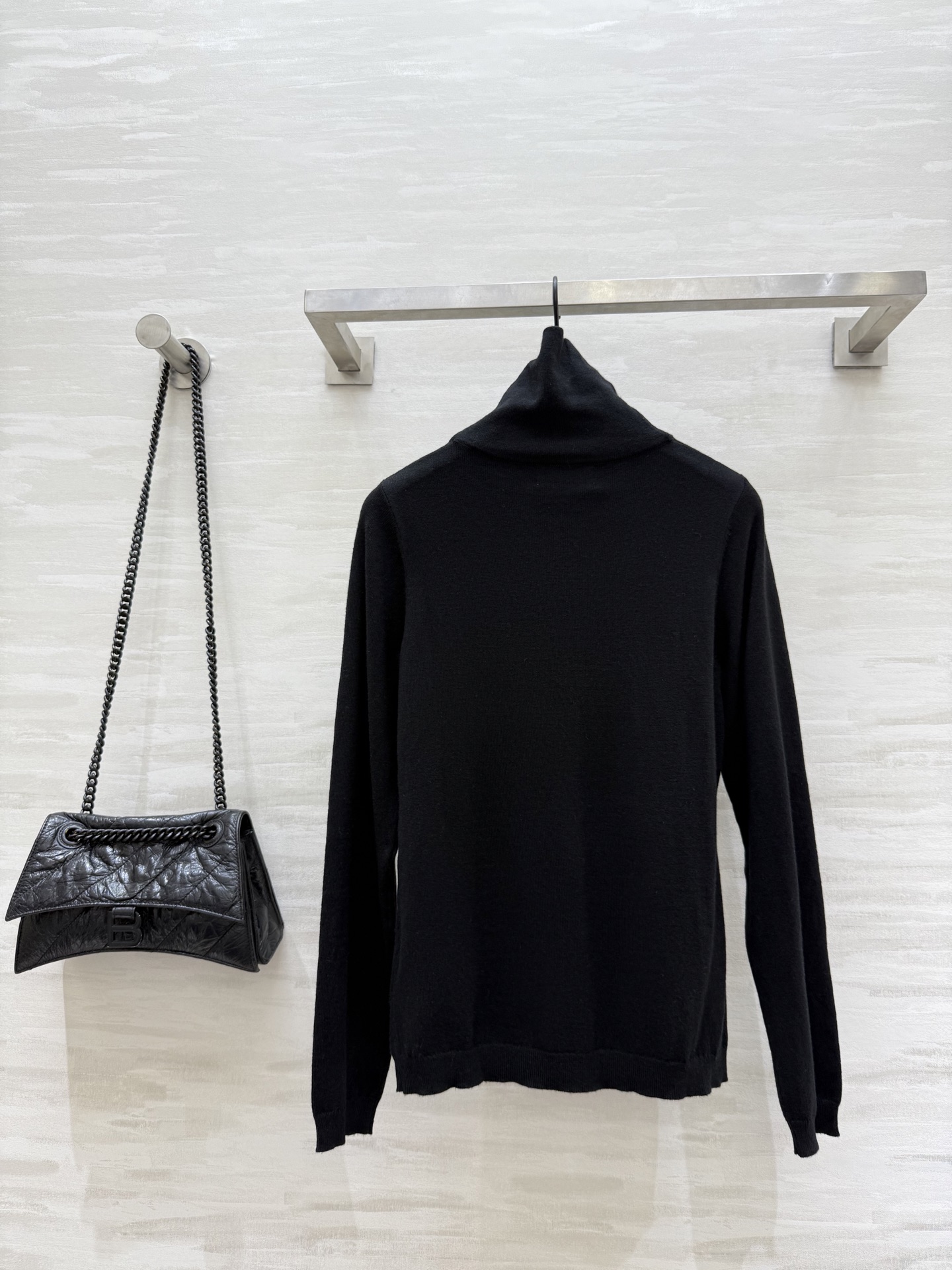 #Celin♡²⁵秋冬新款 logo刺绣🪡羊毛高领打底衫 高品质定制 现货来size：S/M/L（s码弹