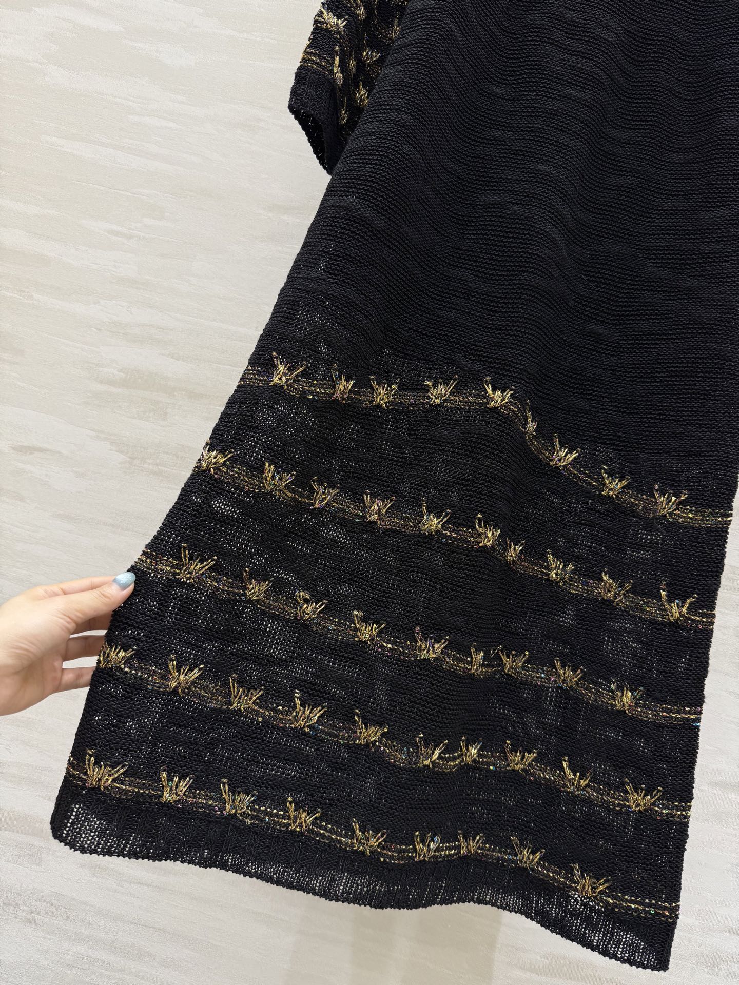 #Chane♡²⁵A 高级手工坊 刺绣羊毛蝴蝶饰边长裙 桑蚕丝内衬 原版开发 高品质定制 现货首发siz