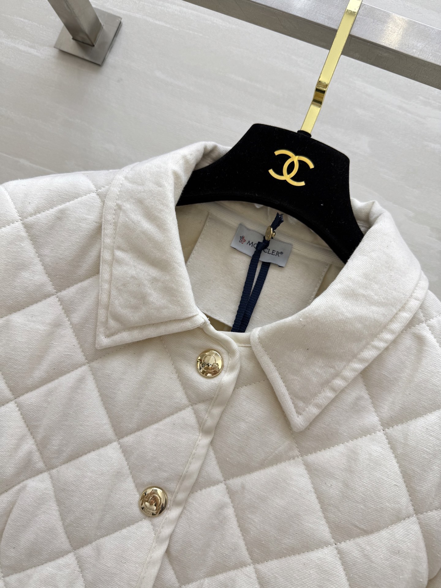 #Moncle♡²⁵秋冬新款 亚麻夹棉外套 开模定制五金纽扣精致高级 老钱风亚麻外层 内里轻薄夹棉保暖舒