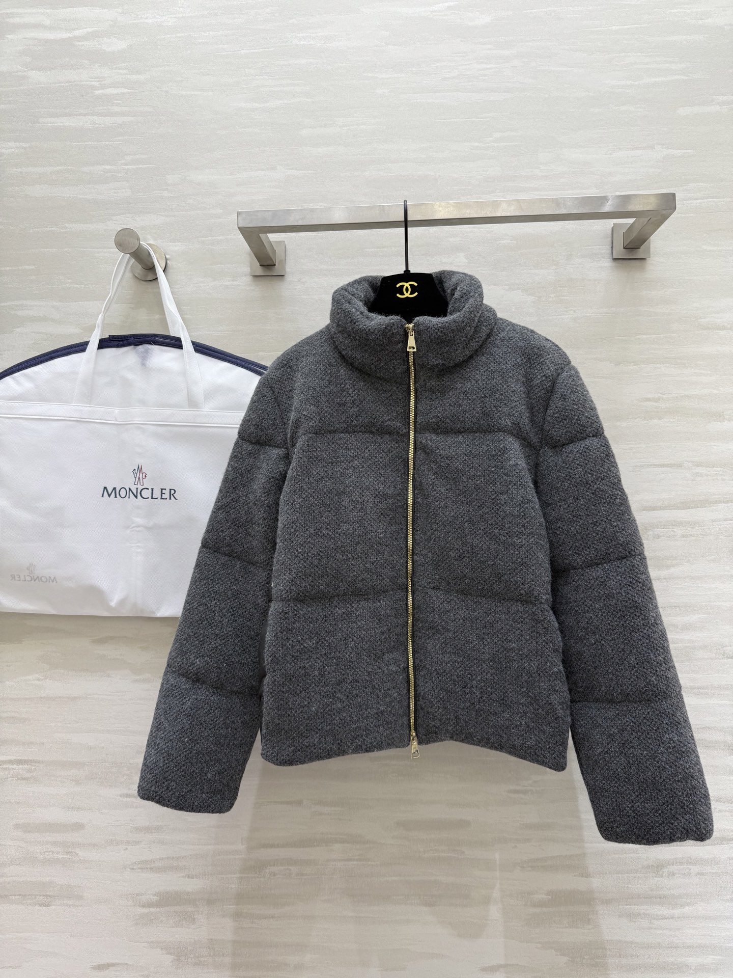 #Moncle♡²⁵羊毛短款Breze羽绒服 内里90绒填充 外层羊毛质地 高品质定制 现货首发size