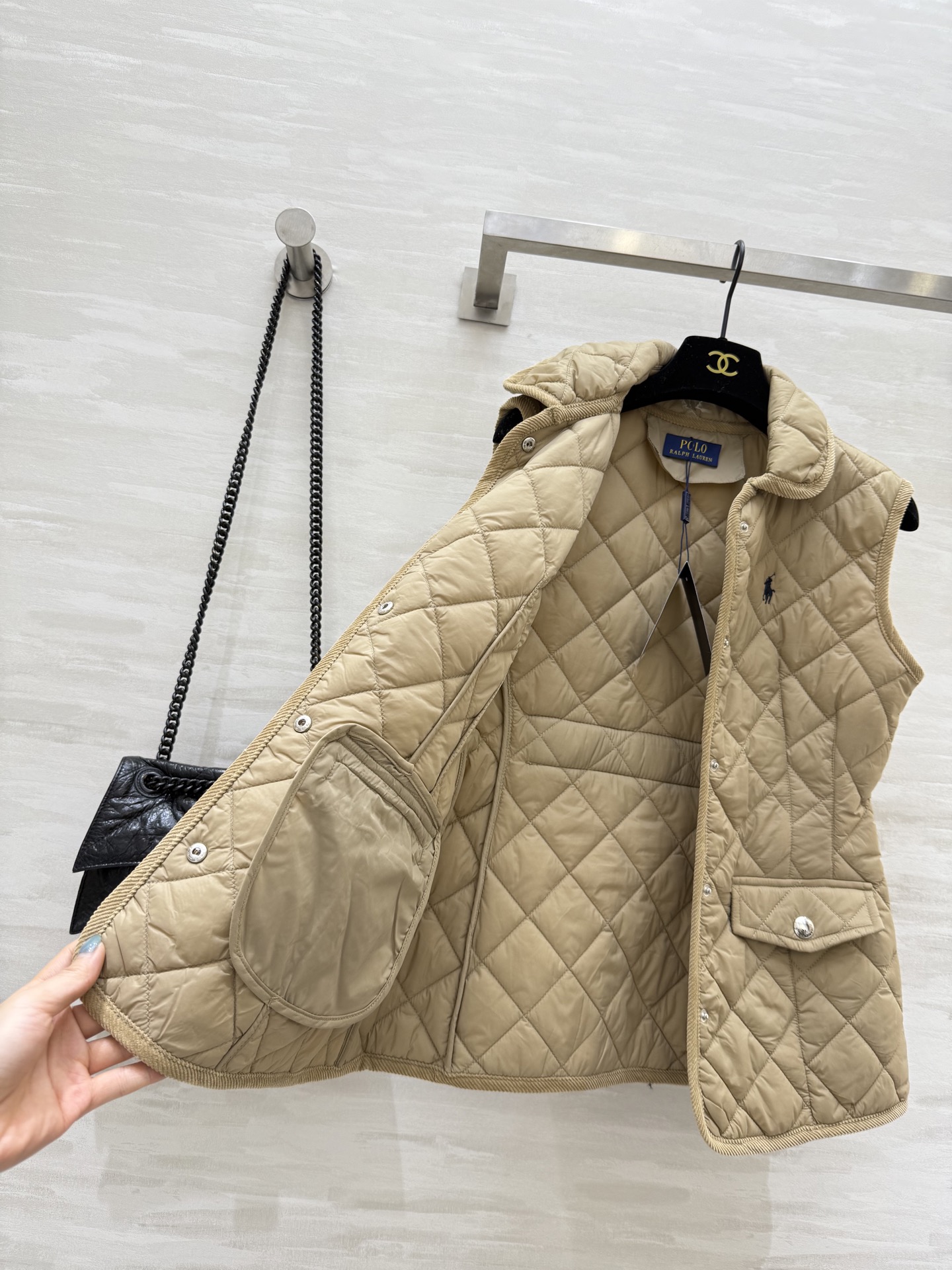 #拉夫劳伦²⁵秋冬新款 菱格棉服马甲 高品质定制 现货首发size：S/M/L（s码胸围：86，衣长：5