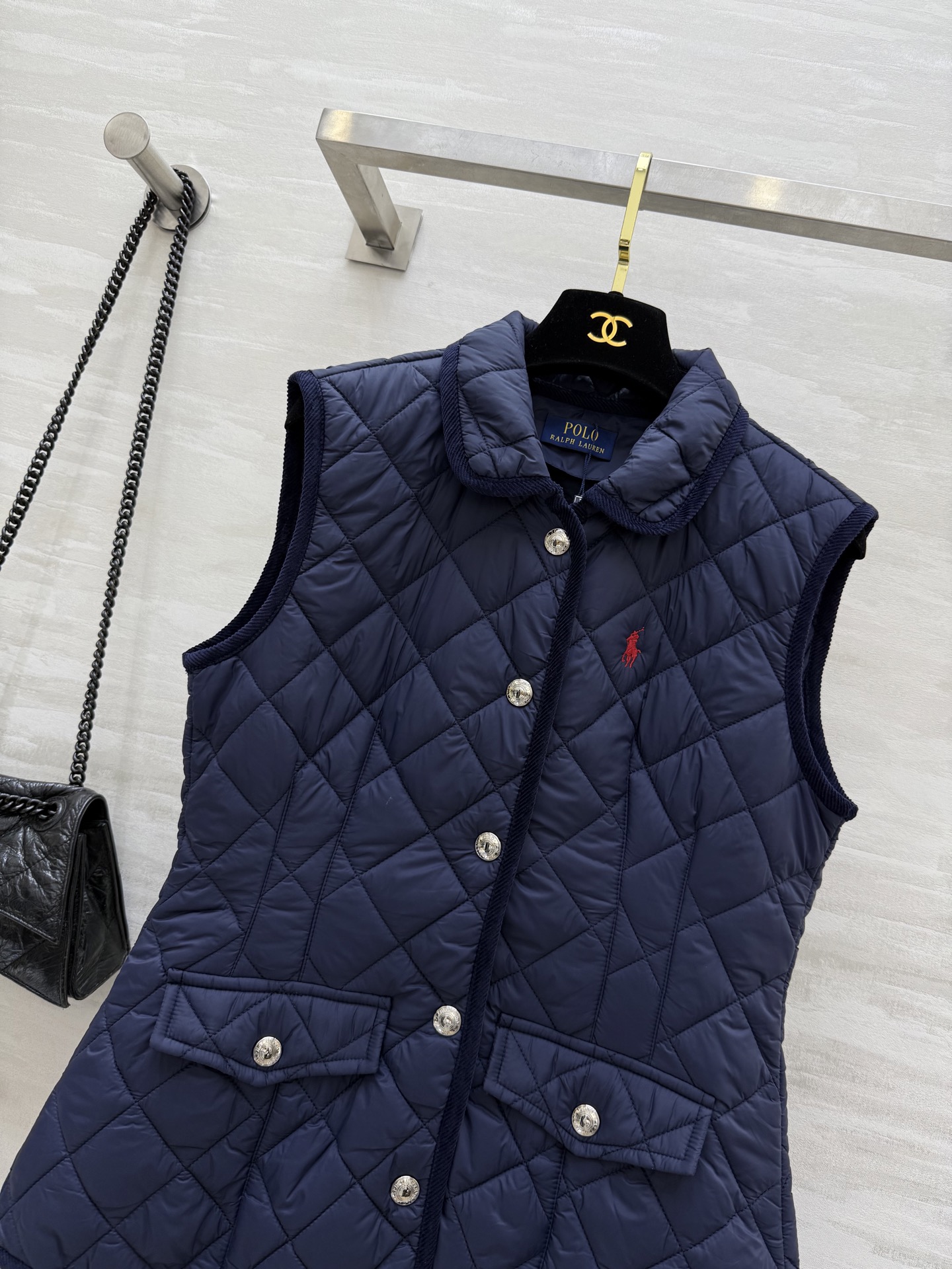 #拉夫劳伦²⁵秋冬新款 菱格棉服马甲 高品质定制 现货首发size：S/M/L（s码胸围：86，衣长：5