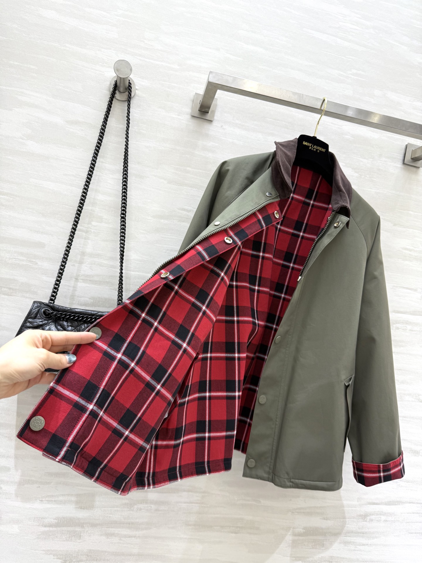 #Loew♡²⁵早秋新款 正反双面🉑️穿风衣外套 高品质定制 现货首发size：S/M/L（s码胸围：1