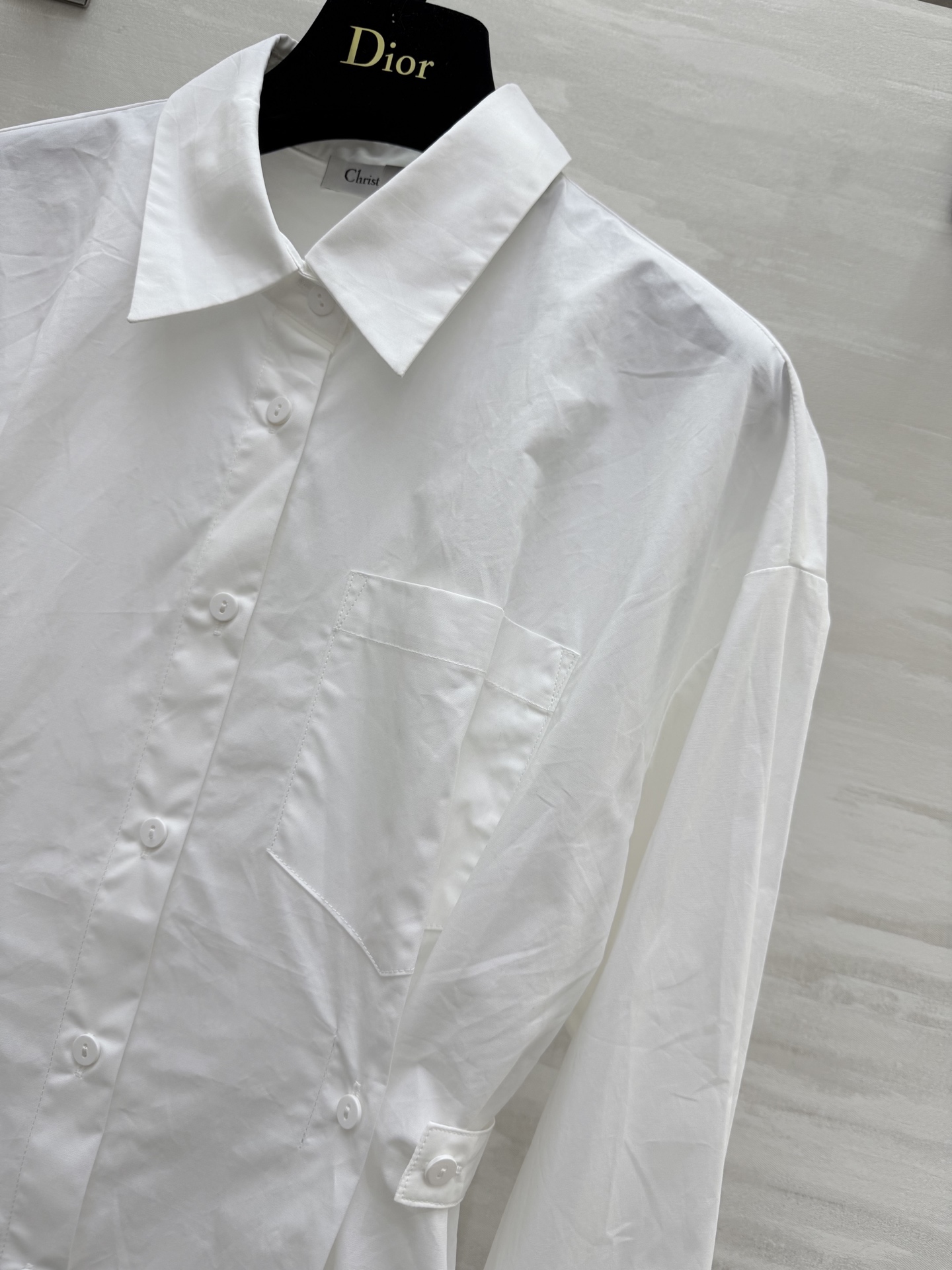 #DIO♡²⁵早秋新款 纯棉收腰翻领衬衣 高品质定制 现货首发size：S/M/L/XL（a码胸围：98