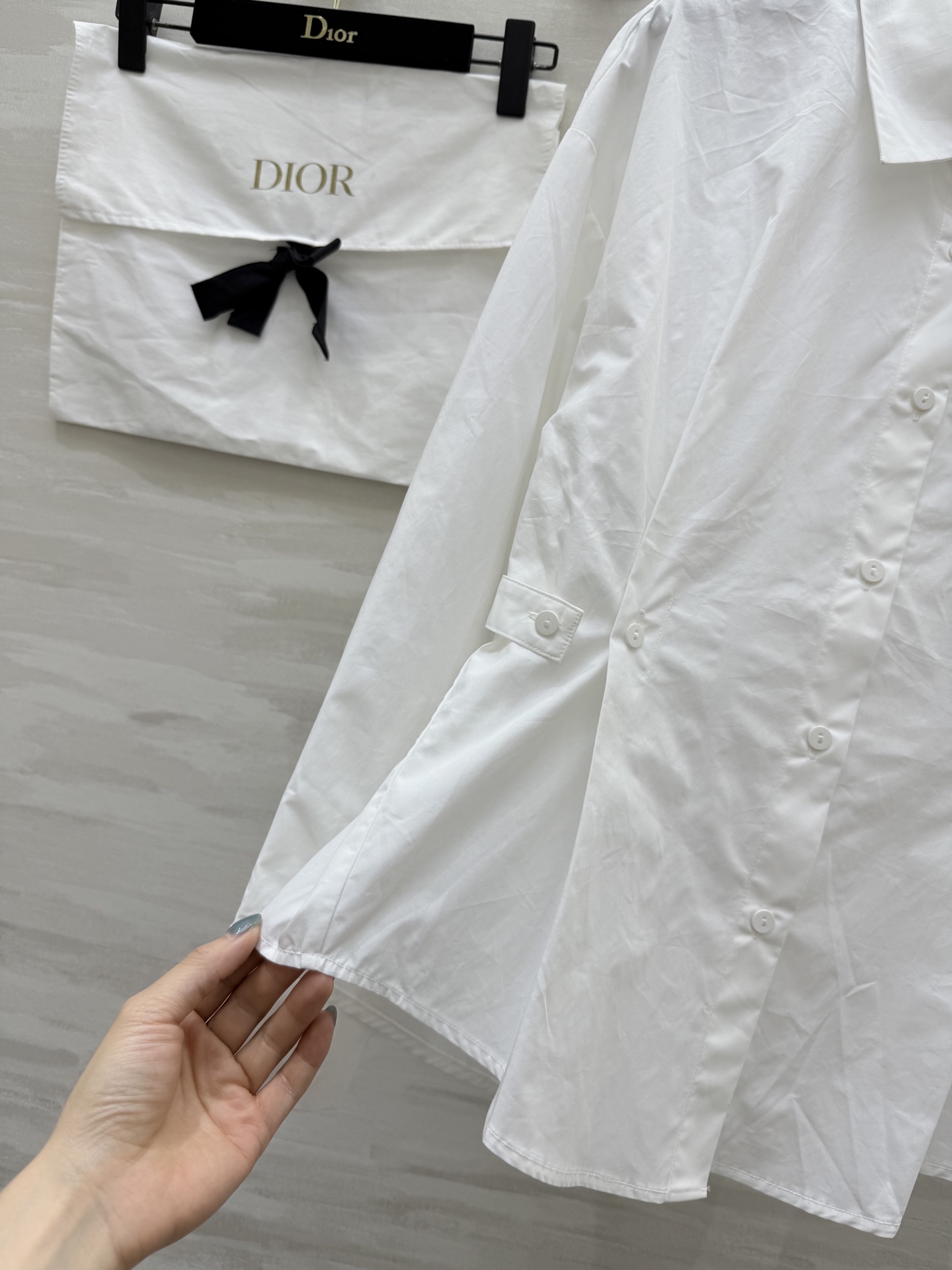 #DIO♡²⁵早秋新款 纯棉收腰翻领衬衣 高品质定制 现货首发size：S/M/L/XL（a码胸围：98