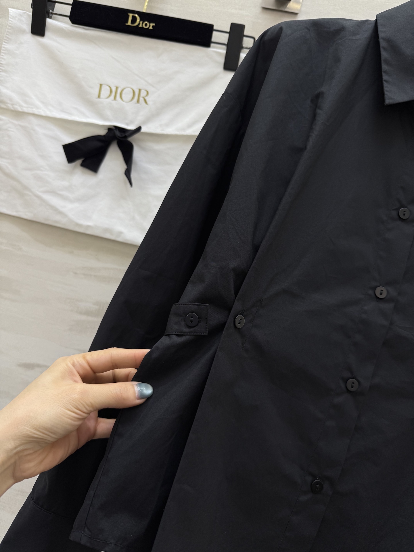 #DIO♡²⁵早秋新款 纯棉收腰翻领衬衣 高品质定制 现货首发size：S/M/L/XL（a码胸围：98