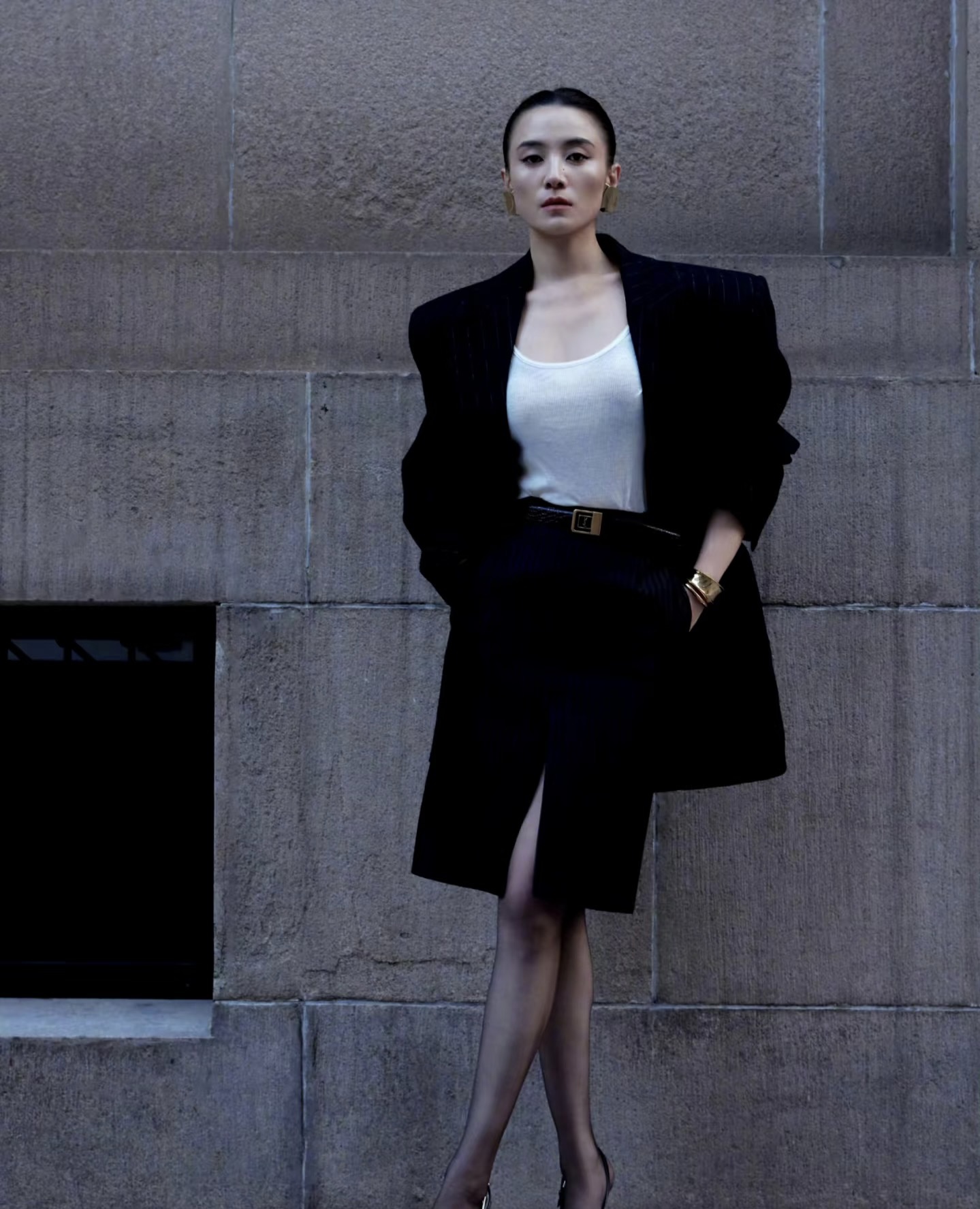 #ysl²⁵秋冬新款 西服半裙 高品质定制 现货首发size：S/M/L/XL（s码腰围：68，裙长：5