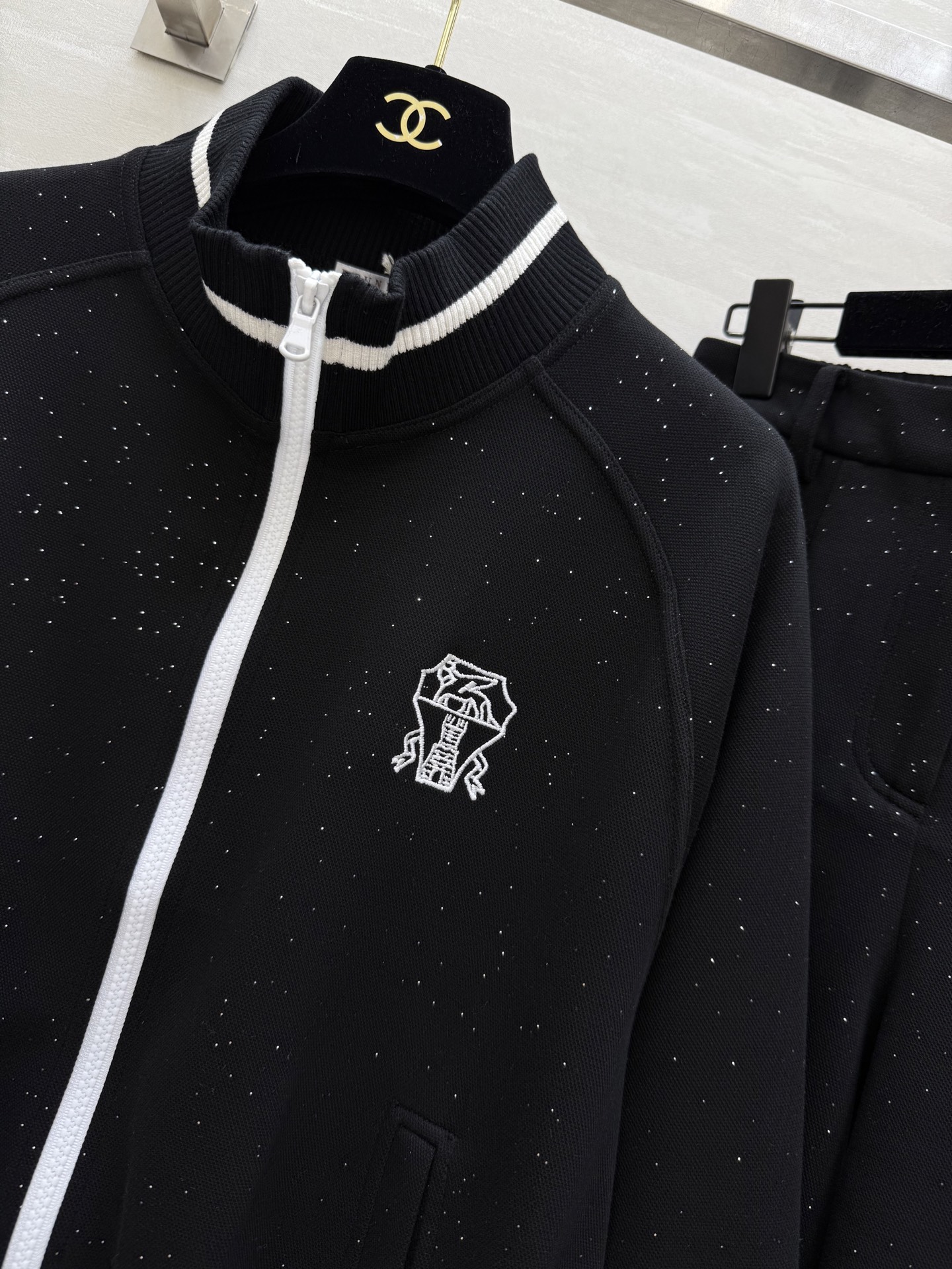 #BC²⁵秋冬新款 定制细闪面料休闲套装 高品质 现货来size：S/M/L（ S码落肩胸围：116，衣