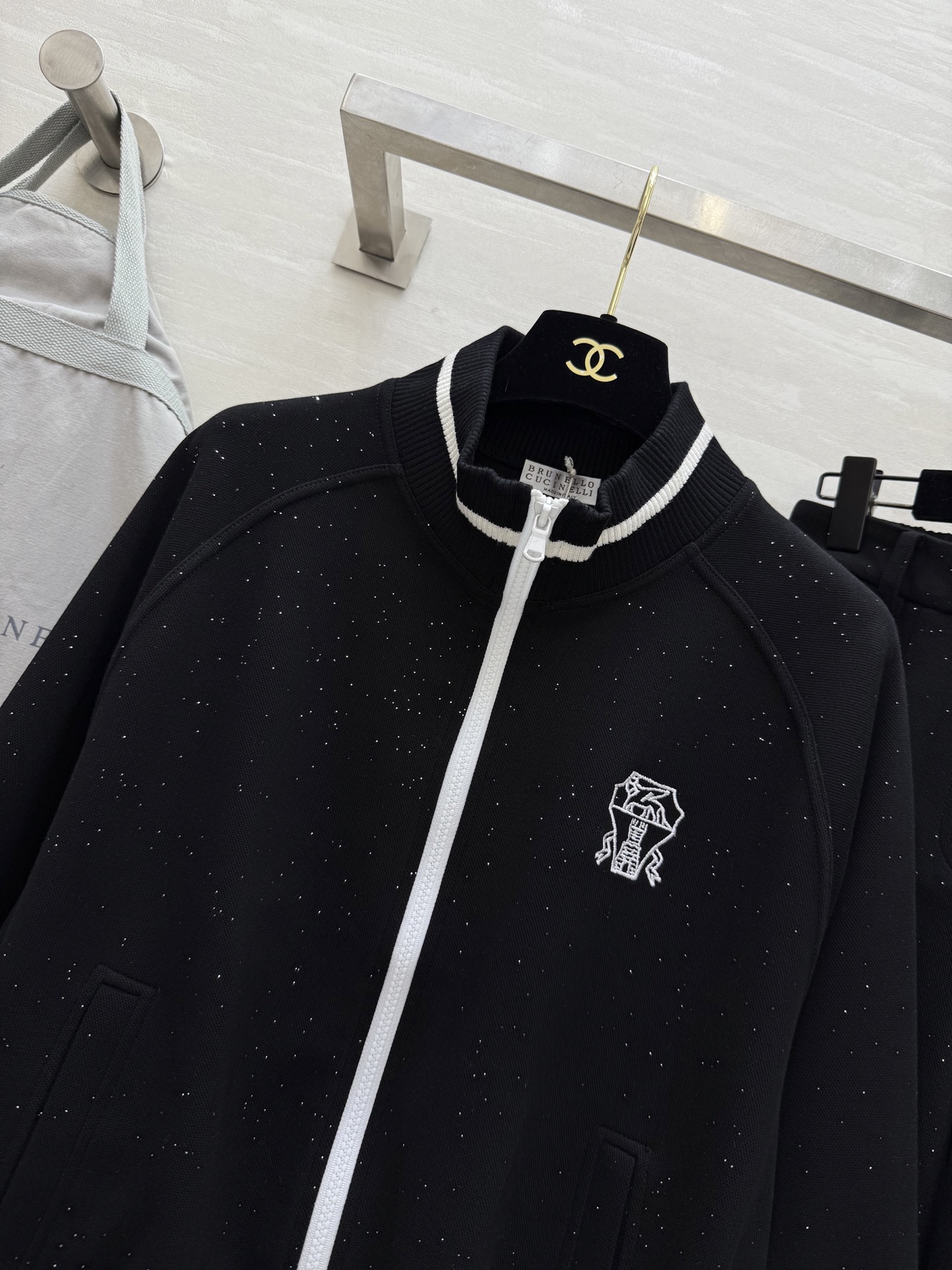 #BC²⁵秋冬新款 定制细闪面料休闲套装 高品质 现货来size：S/M/L（ S码落肩胸围：116，衣