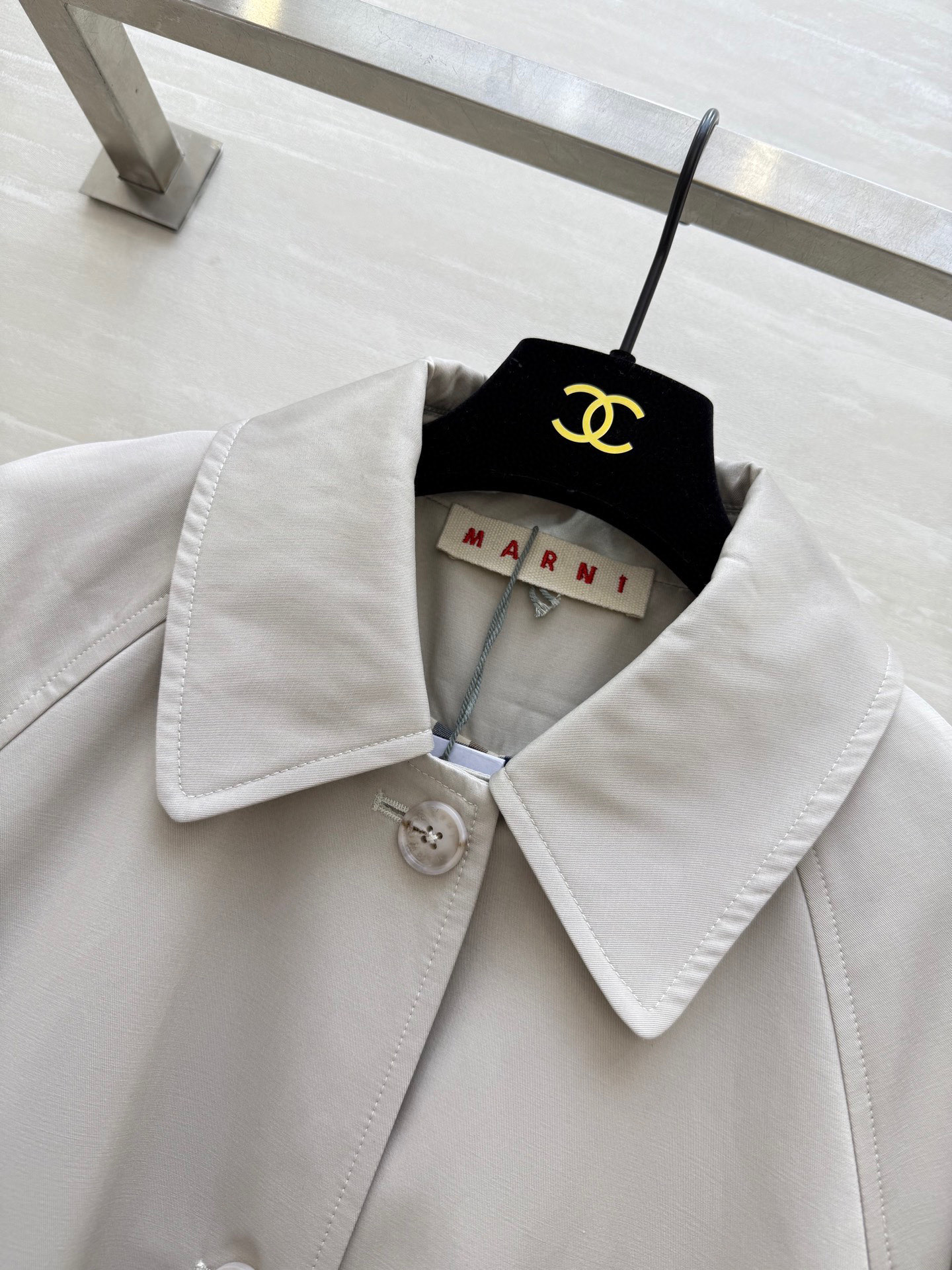 #MARN♡²⁵早秋新款 原单品质 长款风衣外套 高品质定制 现货首发size：S/M/L（s码胸围：1