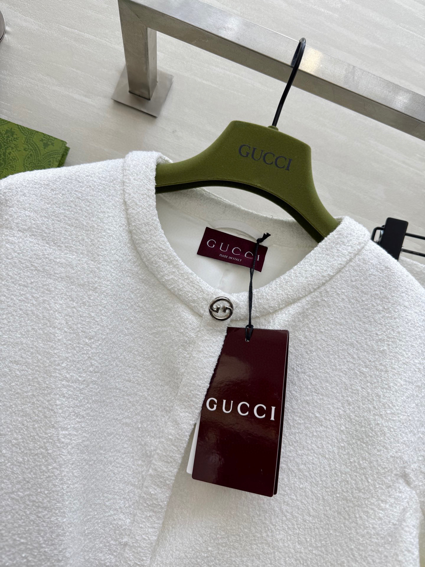 #Gucc♡²⁵秋冬新款 羊毛呢套装 定制羊毛面料柔软舒适 立体剪裁版型 高品质 现货来size：S/M