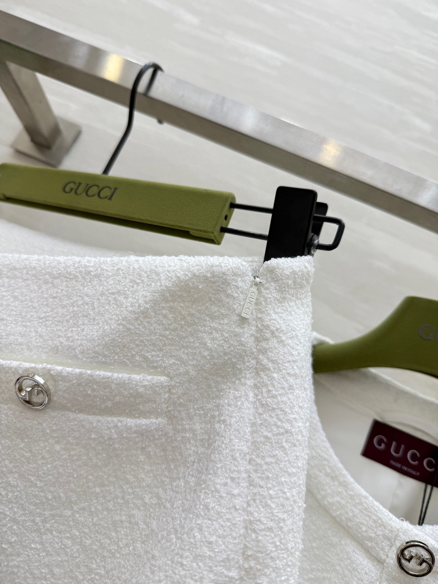 #Gucc♡²⁵秋冬新款 羊毛呢套装 定制羊毛面料柔软舒适 立体剪裁版型 高品质 现货来size：S/M