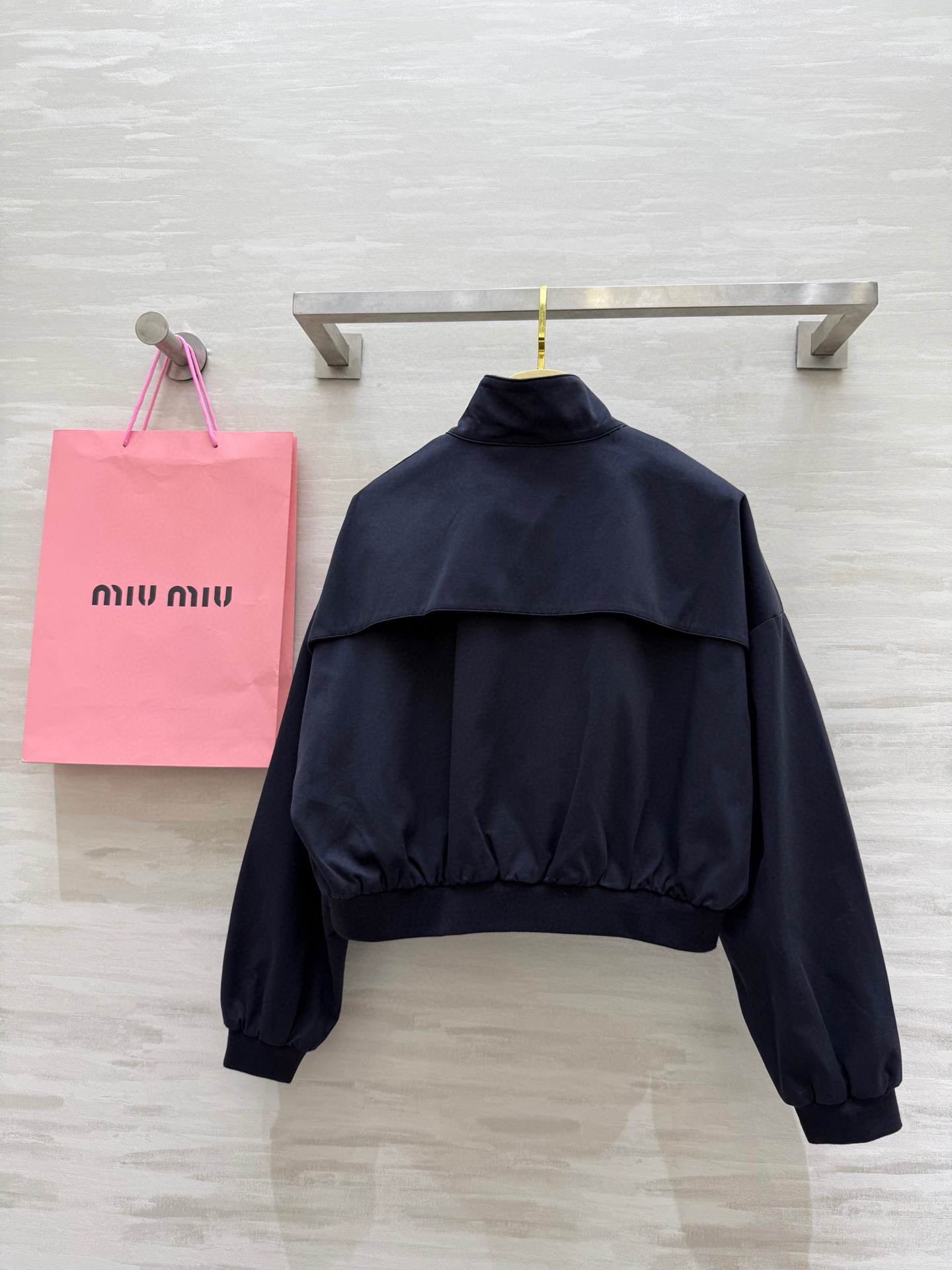 #miumi♡²⁵早秋新款 绿格里夹克外套 高品质 现货来size：S/M/L（s码胸围：114，衣长：