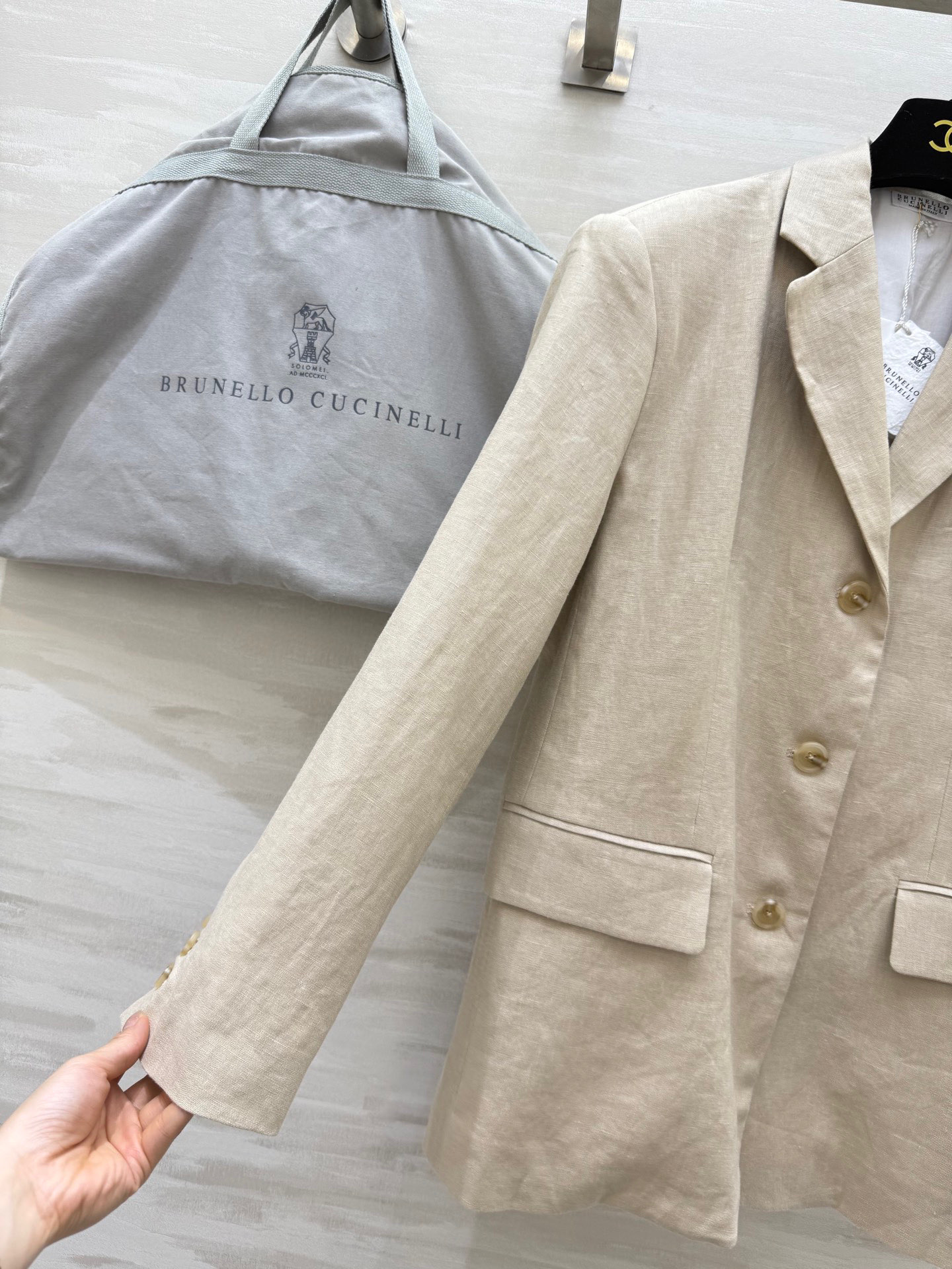 #BC²⁵秋冬新款 亚麻廓形西装外套 定制亚麻面料 宽松廓形大气高级 高品质 现货首发size：S/M/