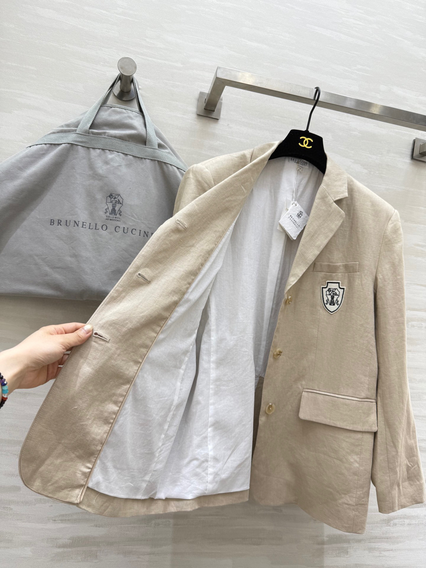 #BC²⁵秋冬新款 亚麻廓形西装外套 定制亚麻面料 宽松廓形大气高级 高品质 现货首发size：S/M/