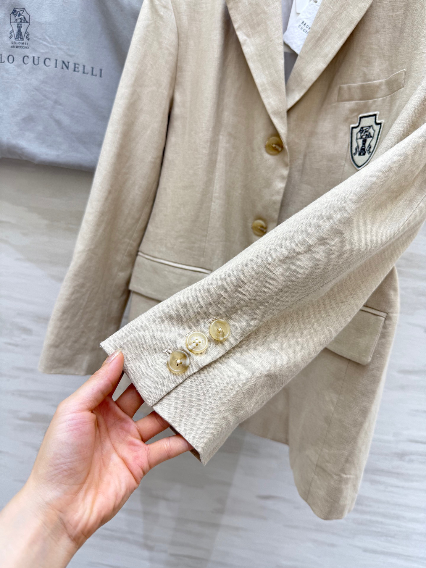 #BC²⁵秋冬新款 亚麻廓形西装外套 定制亚麻面料 宽松廓形大气高级 高品质 现货首发size：S/M/