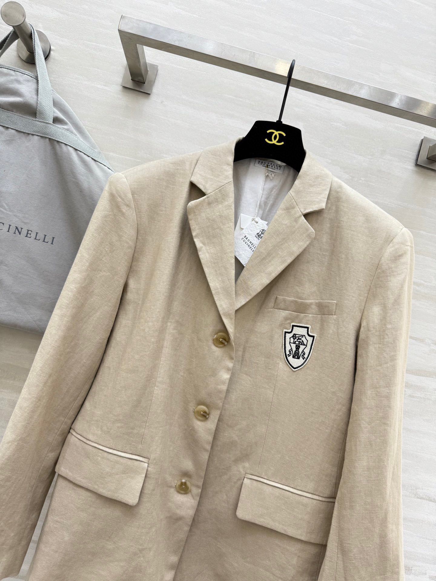 #BC²⁵秋冬新款 亚麻廓形西装外套 定制亚麻面料 宽松廓形大气高级 高品质 现货首发size：S/M/