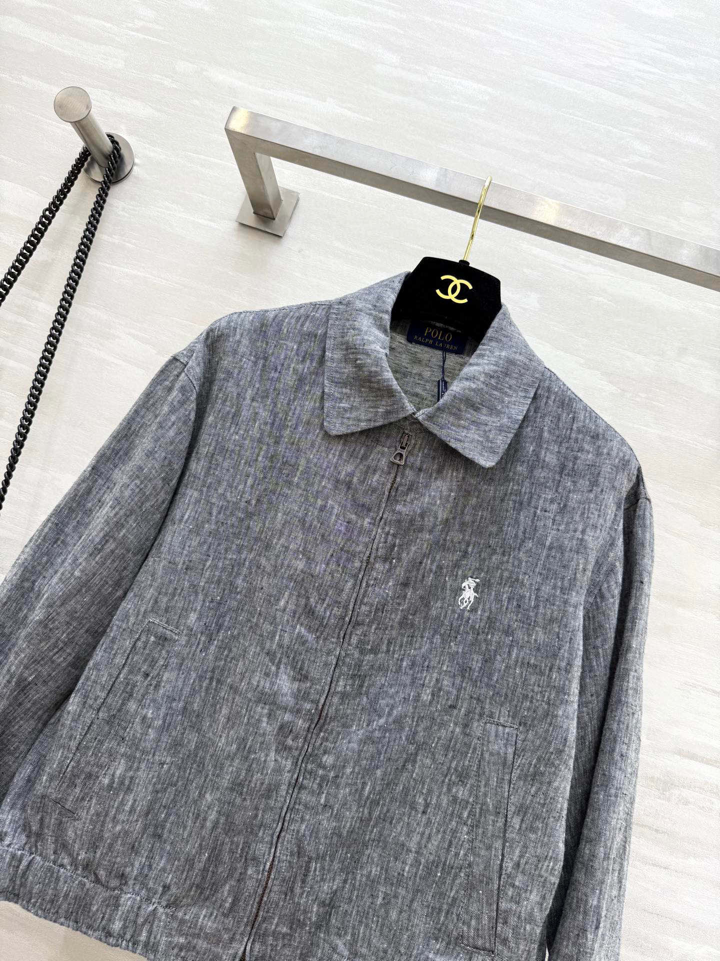 #PoLo²⁵早秋新款 夹克外套 经典刺绣图案 整个版型上身精气神 自带休闲帅气气质 刺绣小logo很加