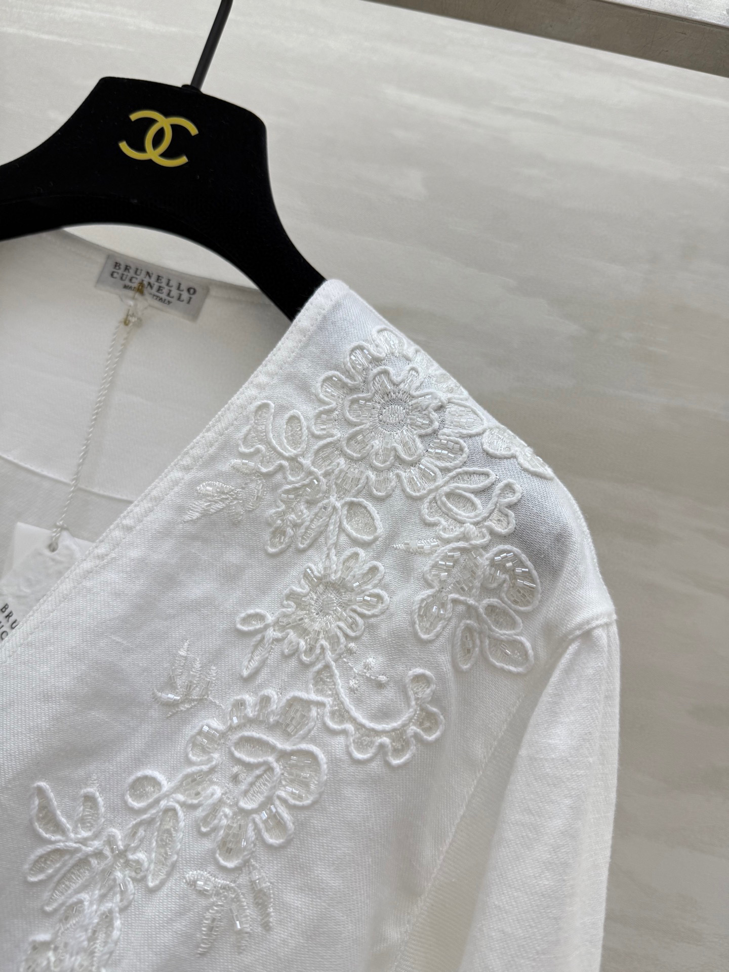 #BC²⁵新款 重磅刺绣盘花工艺亚麻上衣 肩部刺绣立体盘花工艺 日常必备款 出街凹造型老钱风穿搭 采用亚