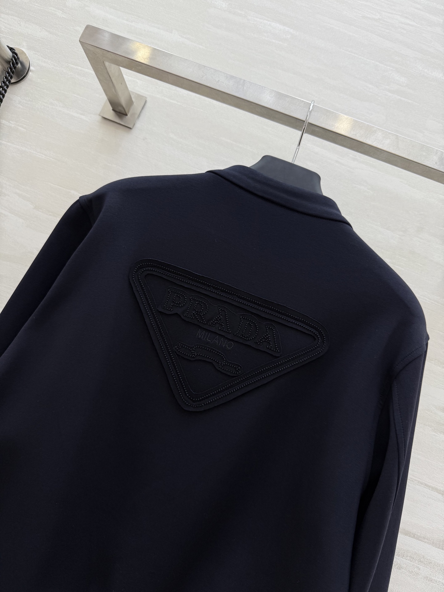 #Prad♡²⁵秋冬新款 夹克式棒球服外套 高品质定制 现货首发size：S/M/L/XL（M码肩宽：4