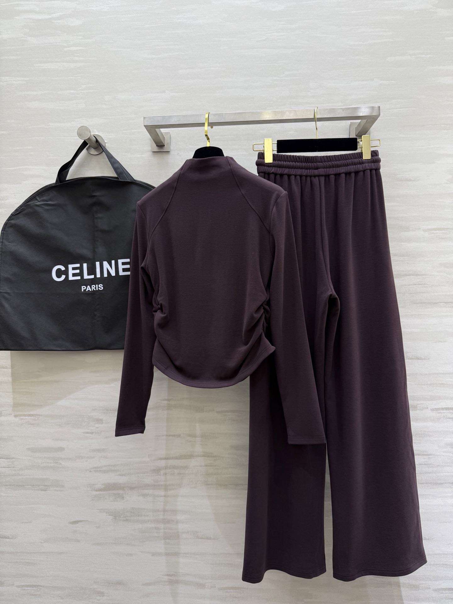 #Celin♡²⁵秋冬新款 休闲羊毛套装 定制羊毛混纺面料保暖舒适 高品质 现货首发size：S/M/L