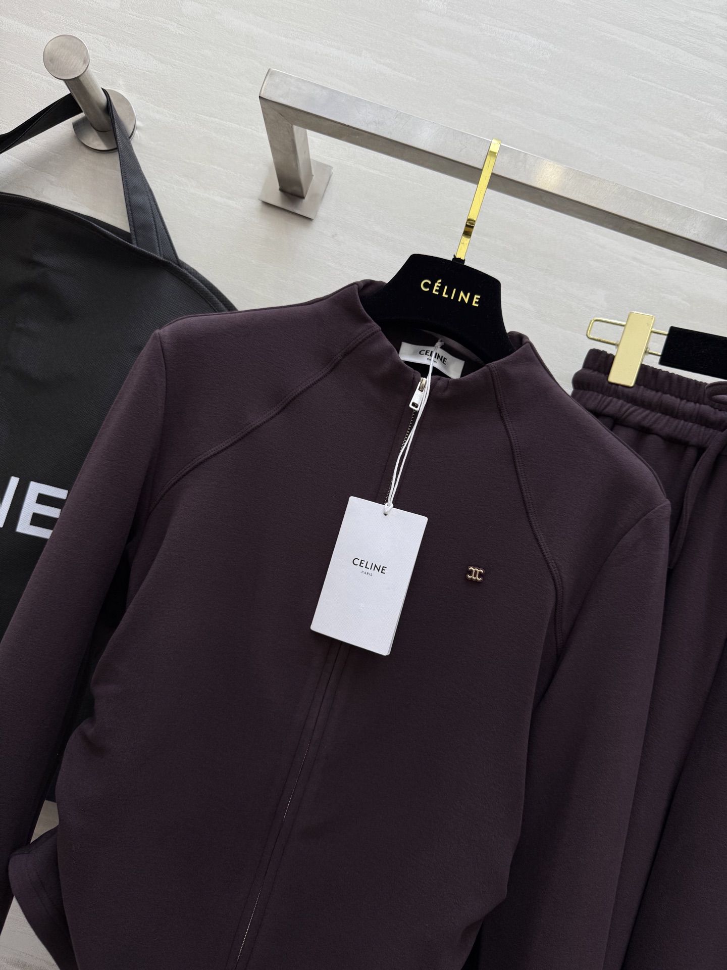 #Celin♡²⁵秋冬新款 休闲羊毛套装 定制羊毛混纺面料保暖舒适 高品质 现货首发size：S/M/L