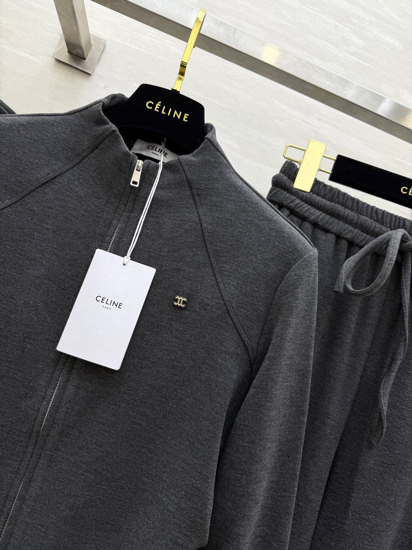 #Celin♡²⁵秋冬新款 休闲羊毛套装 定制羊毛混纺面料保暖舒适 高品质 现货首发size：S/M/L