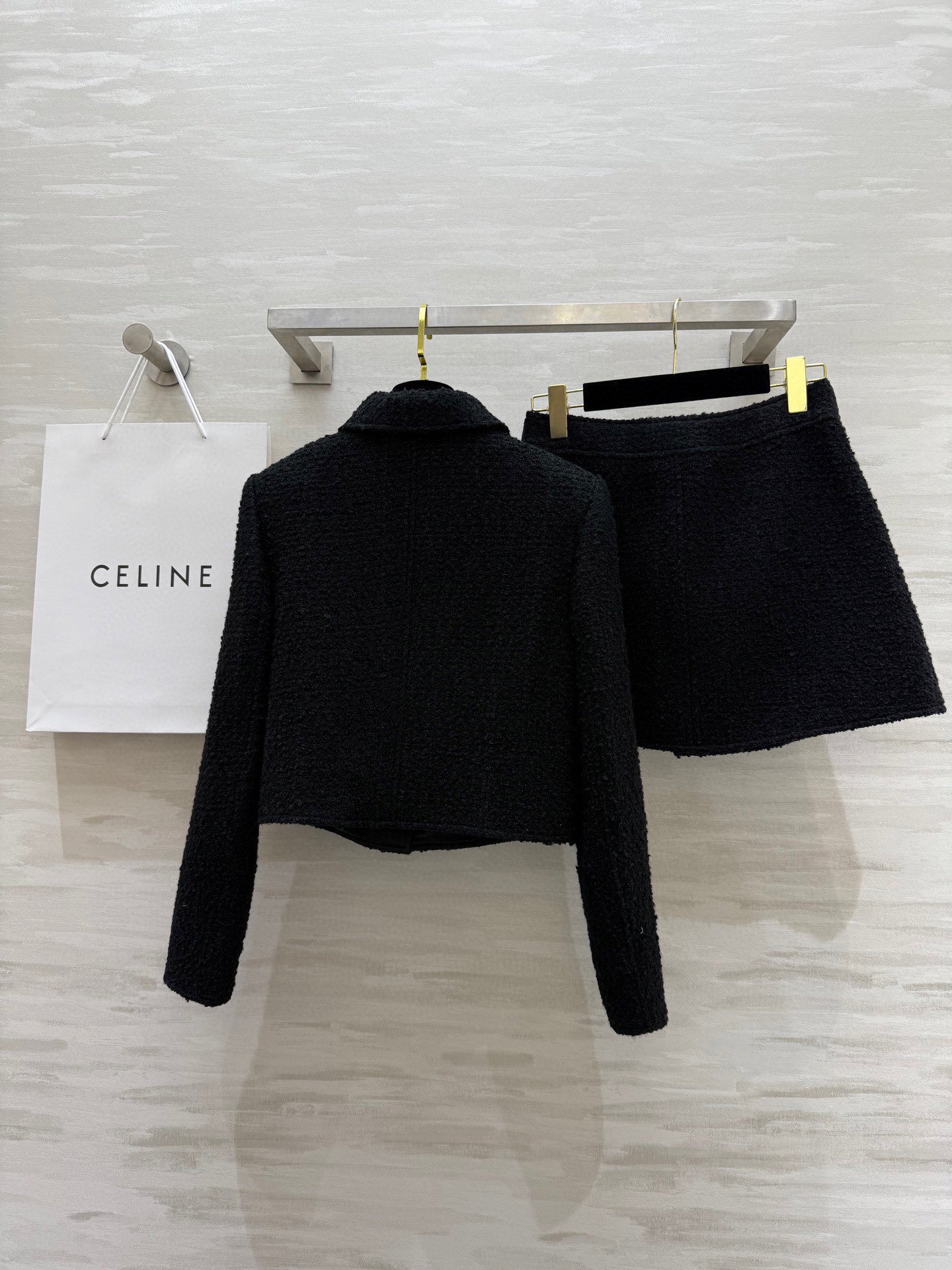 #Celin♡²⁵新款 名媛气质套装 高品质 现货首发size：S/M/L（M码肩宽：39，胸围：90，
