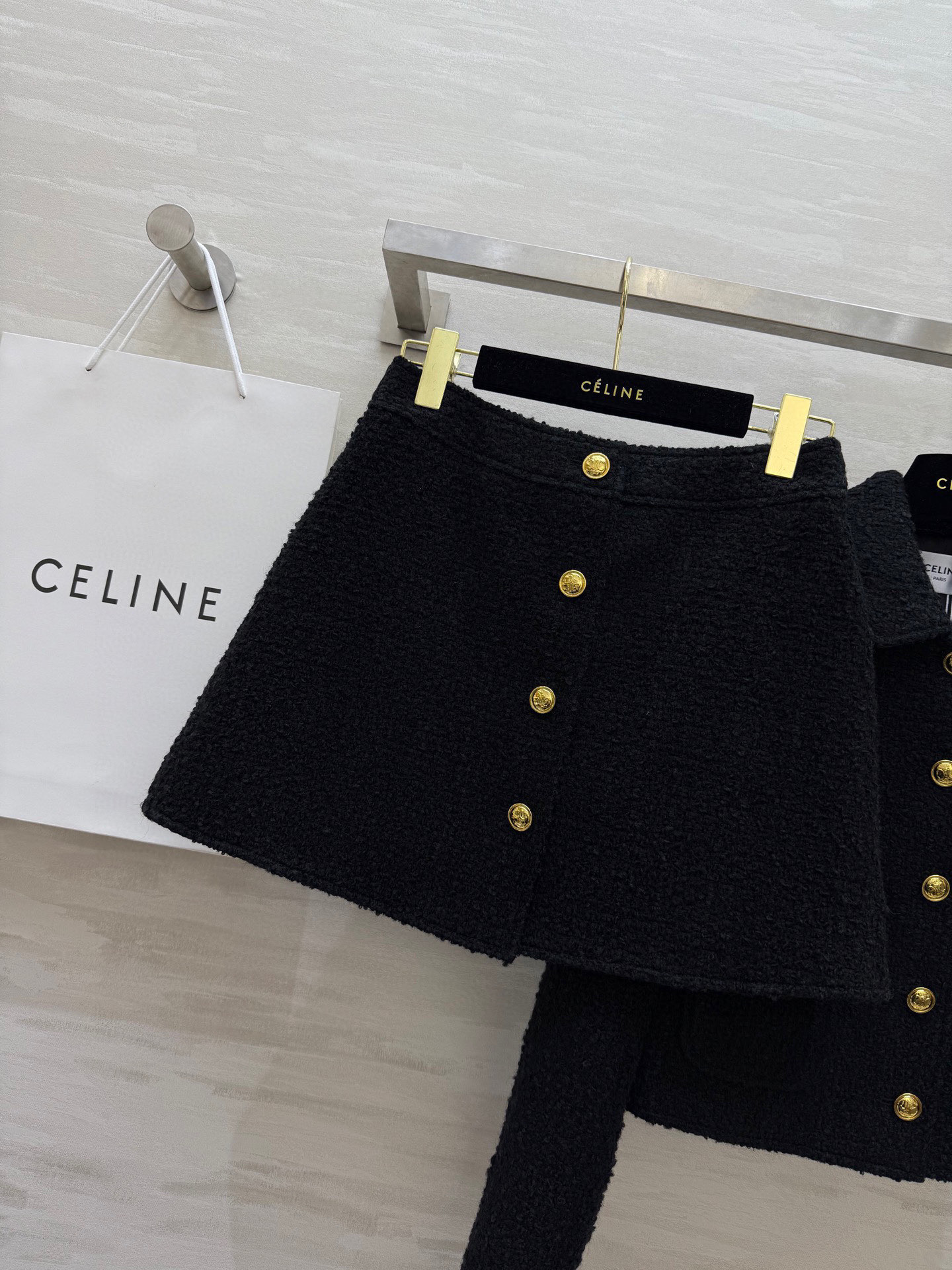 #Celin♡²⁵新款 名媛气质套装 高品质 现货首发size：S/M/L（M码肩宽：39，胸围：90，