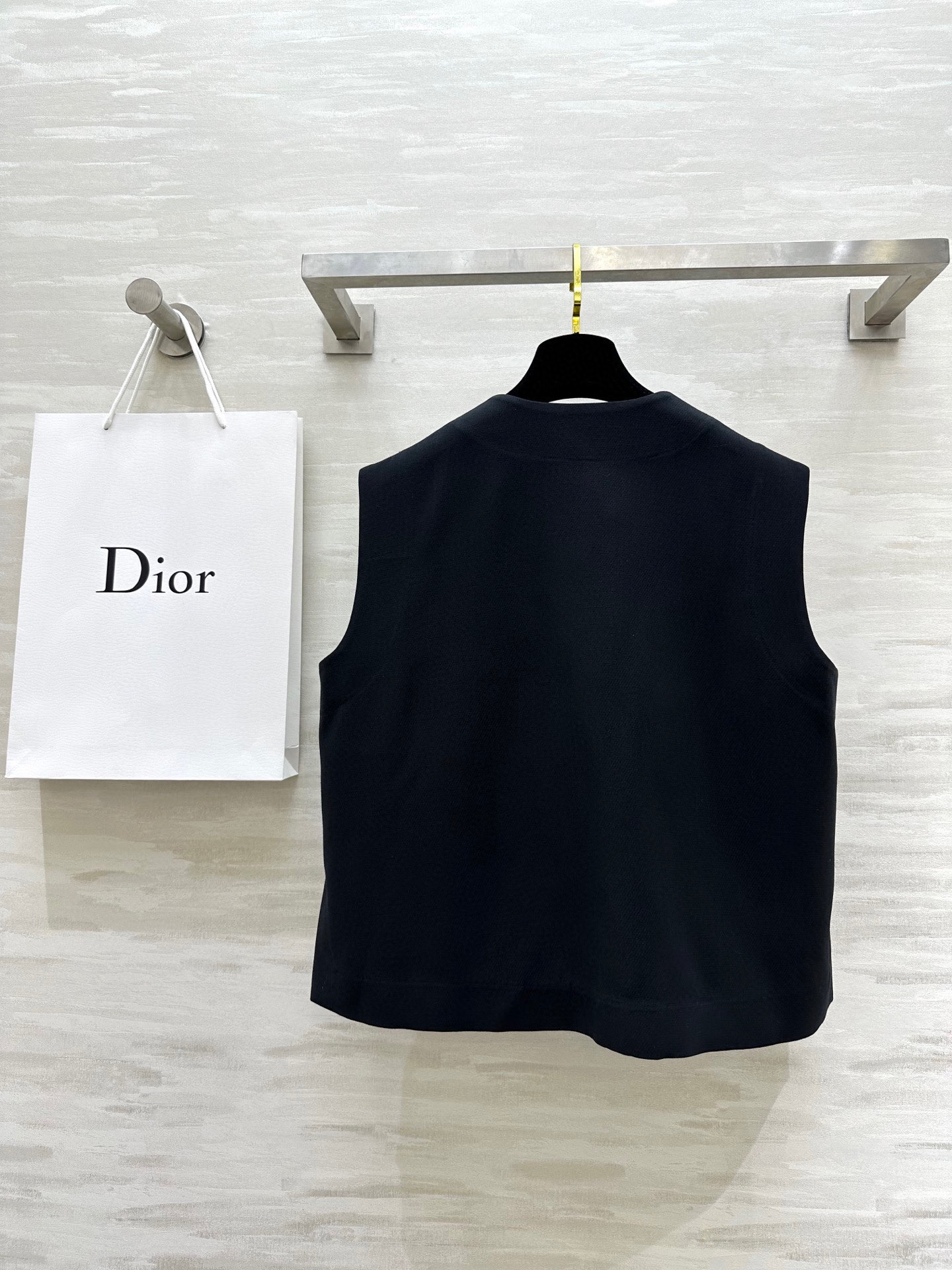 #Dio♡²⁵新款 丝毛马甲 高品质 现货首发size：36/38/40（38码胸围：104，衣长：54