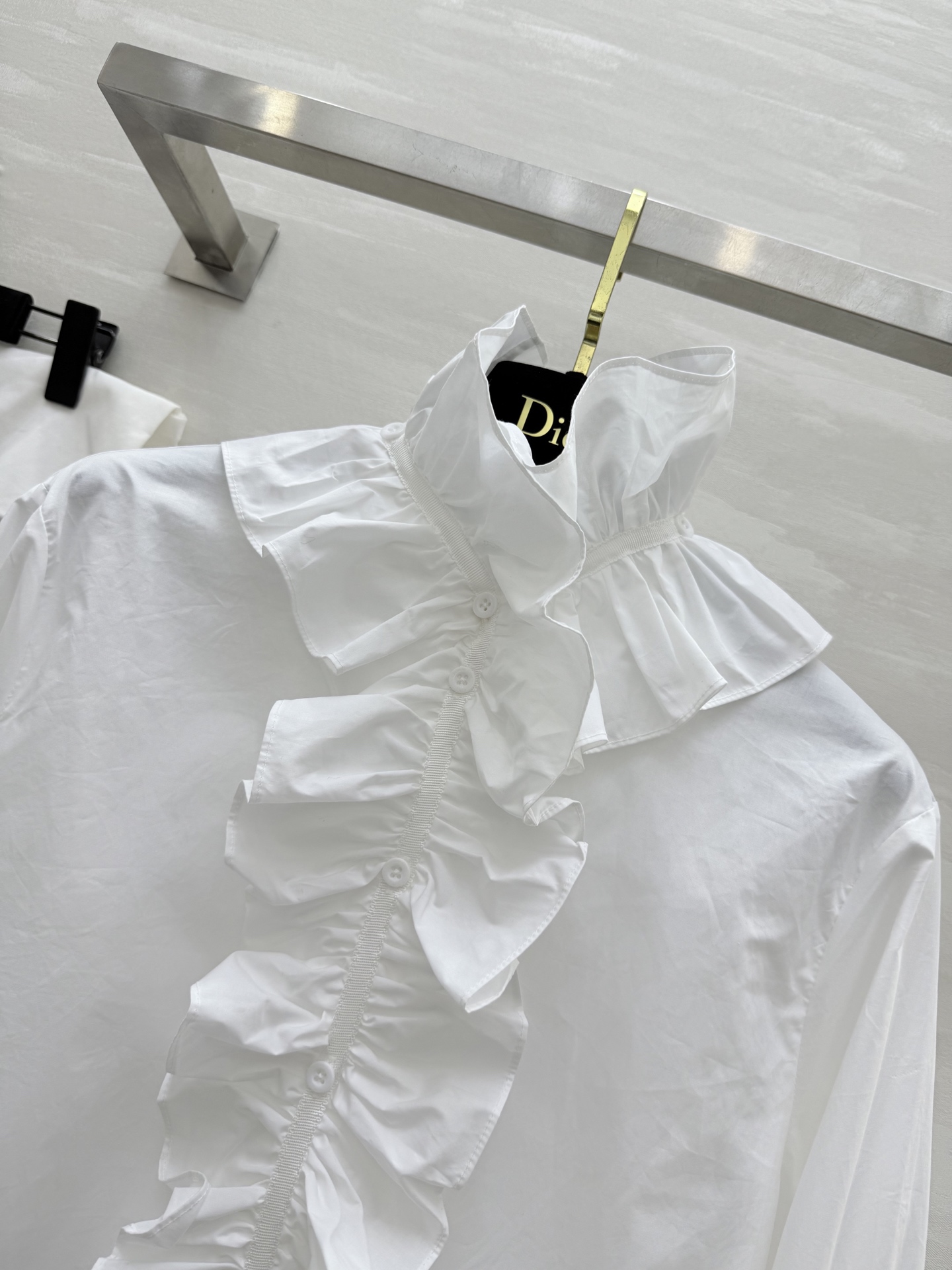 #DIO♡²⁵秋冬新款 拉夫领衬衣 定制府绸棉面料 精致CD蜜蜂🐝刺绣🪡 高品质 现货来size：S/M