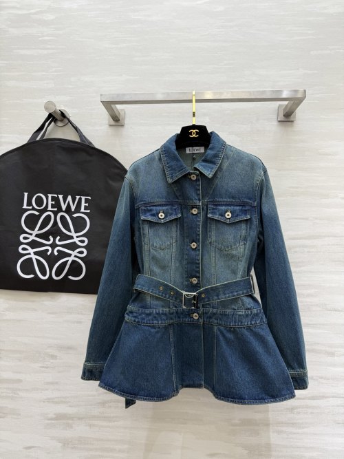 Loewe Denim Jacket with Belted Waist - Autumn/Winter Collection 1 Loewe Denim Jacket with Belted Waist - Autumn/Winter Collection