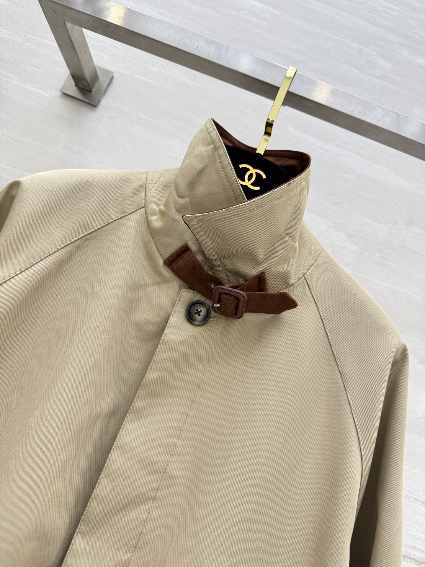 #BC²⁵秋冬新款 撞色翻领中长款风衣外套 高品质定制 现货首发size：S/M/L（S码胸围：112，