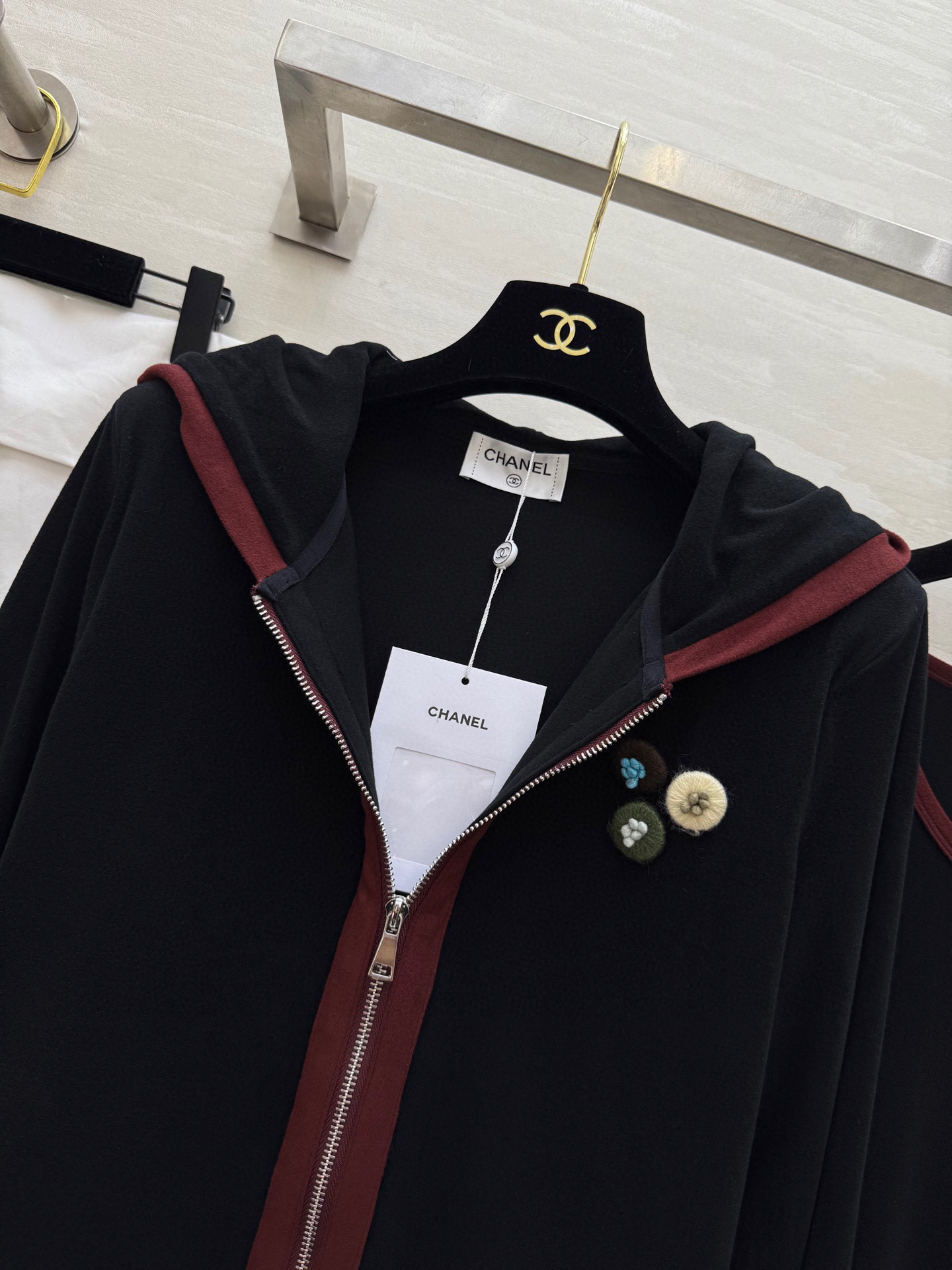 #Chane♡连帽外套➕背心长裙两件套羊毛套装 背心长裙修身显瘦 定制羊毛混纺面料亲肤舒适 高品质定制 