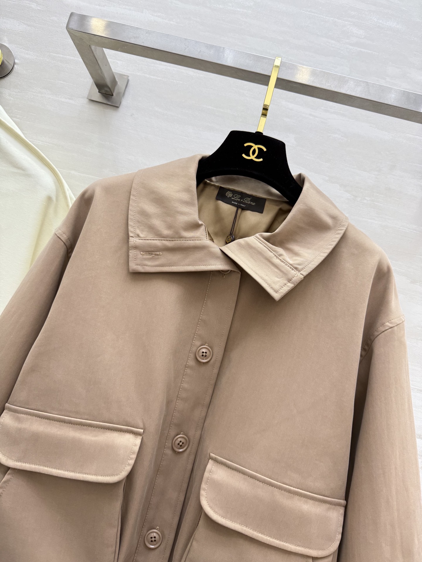 #LP秋冬新款 立领夹克外套 腰部灵活抽绳收腰完美修饰身材比例 口袋细节logo刺绣🪡精致高级 高品质 