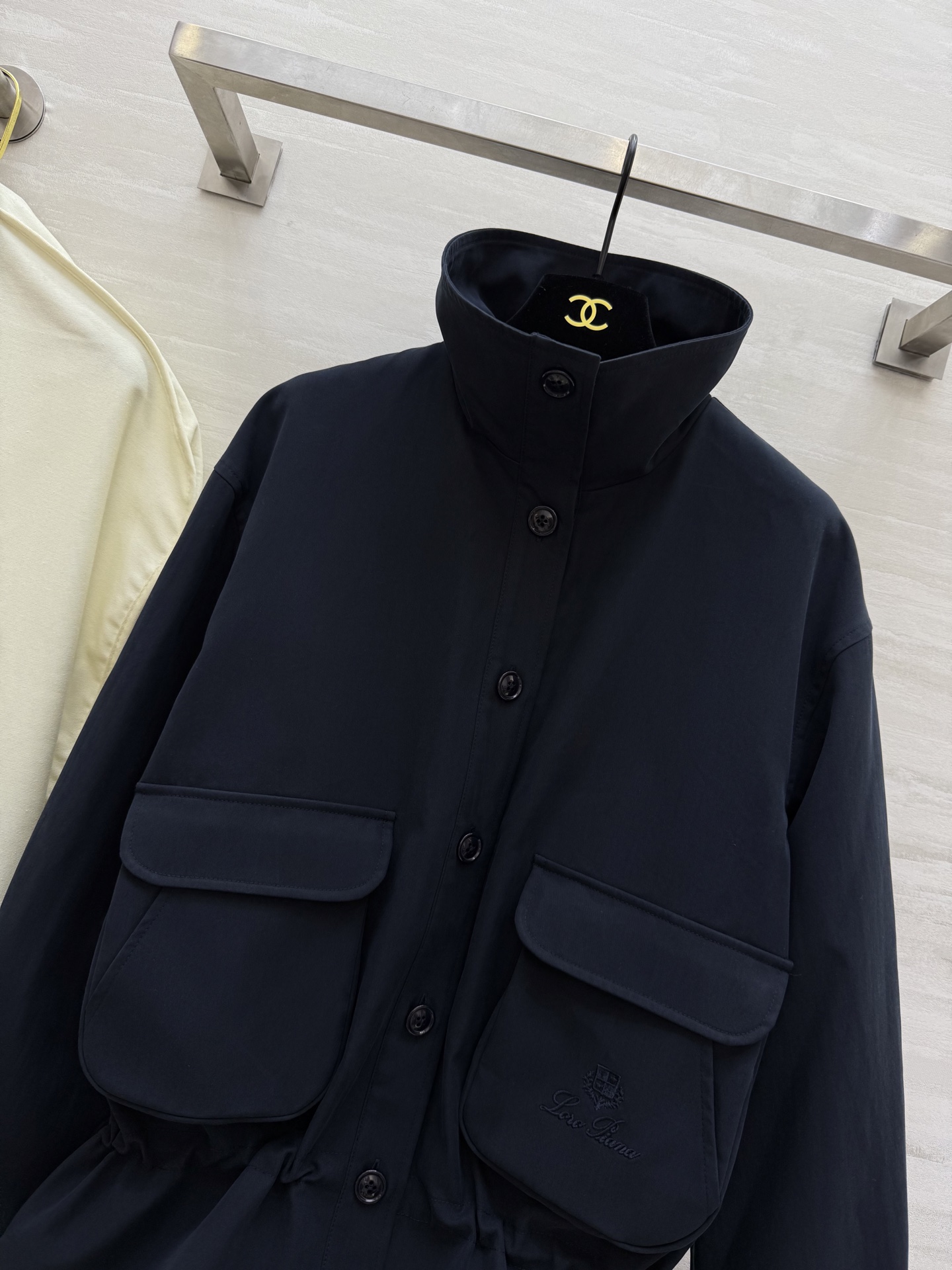 #LP秋冬新款 立领夹克外套 腰部灵活抽绳收腰完美修饰身材比例 口袋细节logo刺绣🪡精致高级 高品质 