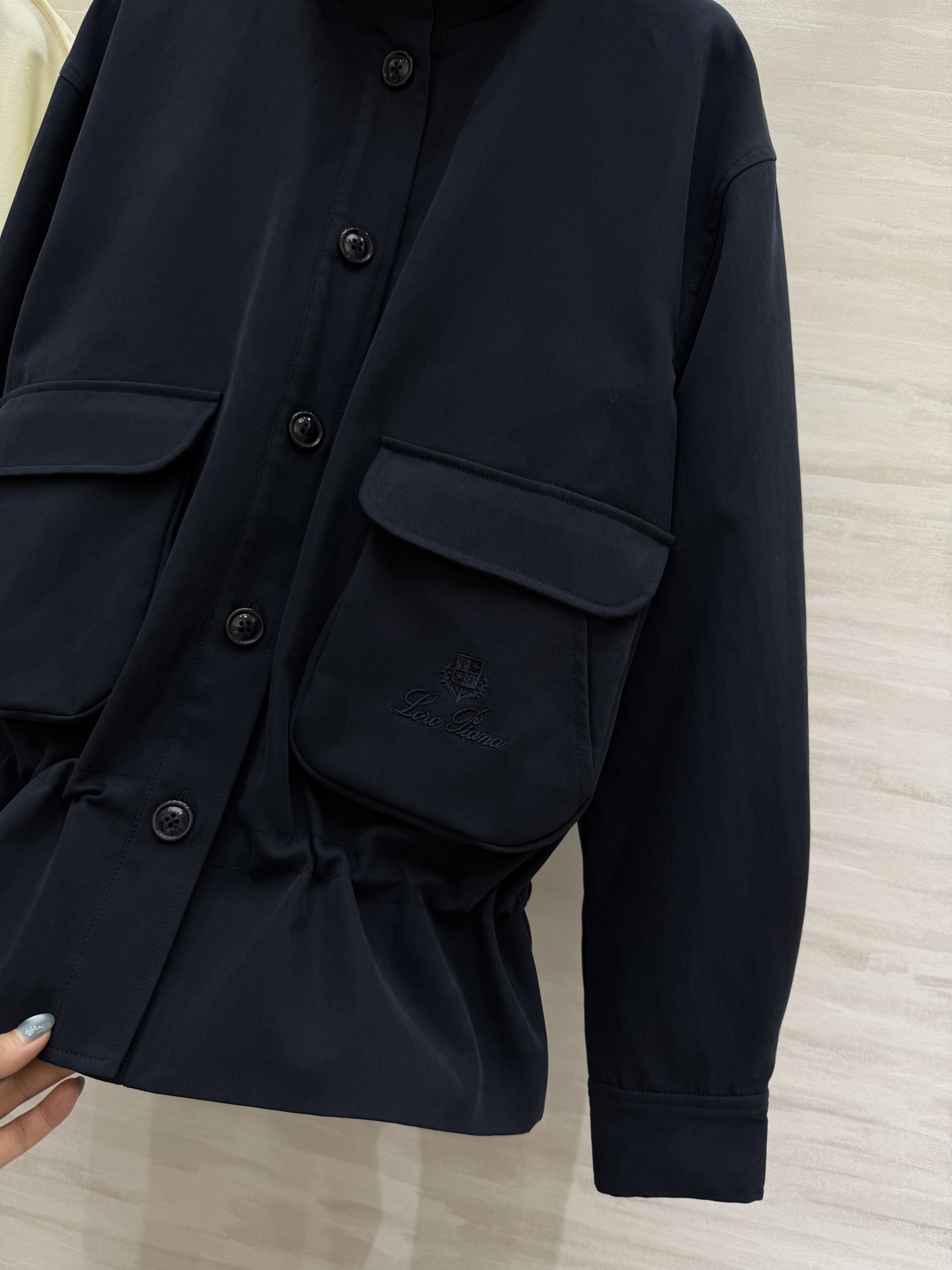 #LP秋冬新款 立领夹克外套 腰部灵活抽绳收腰完美修饰身材比例 口袋细节logo刺绣🪡精致高级 高品质 