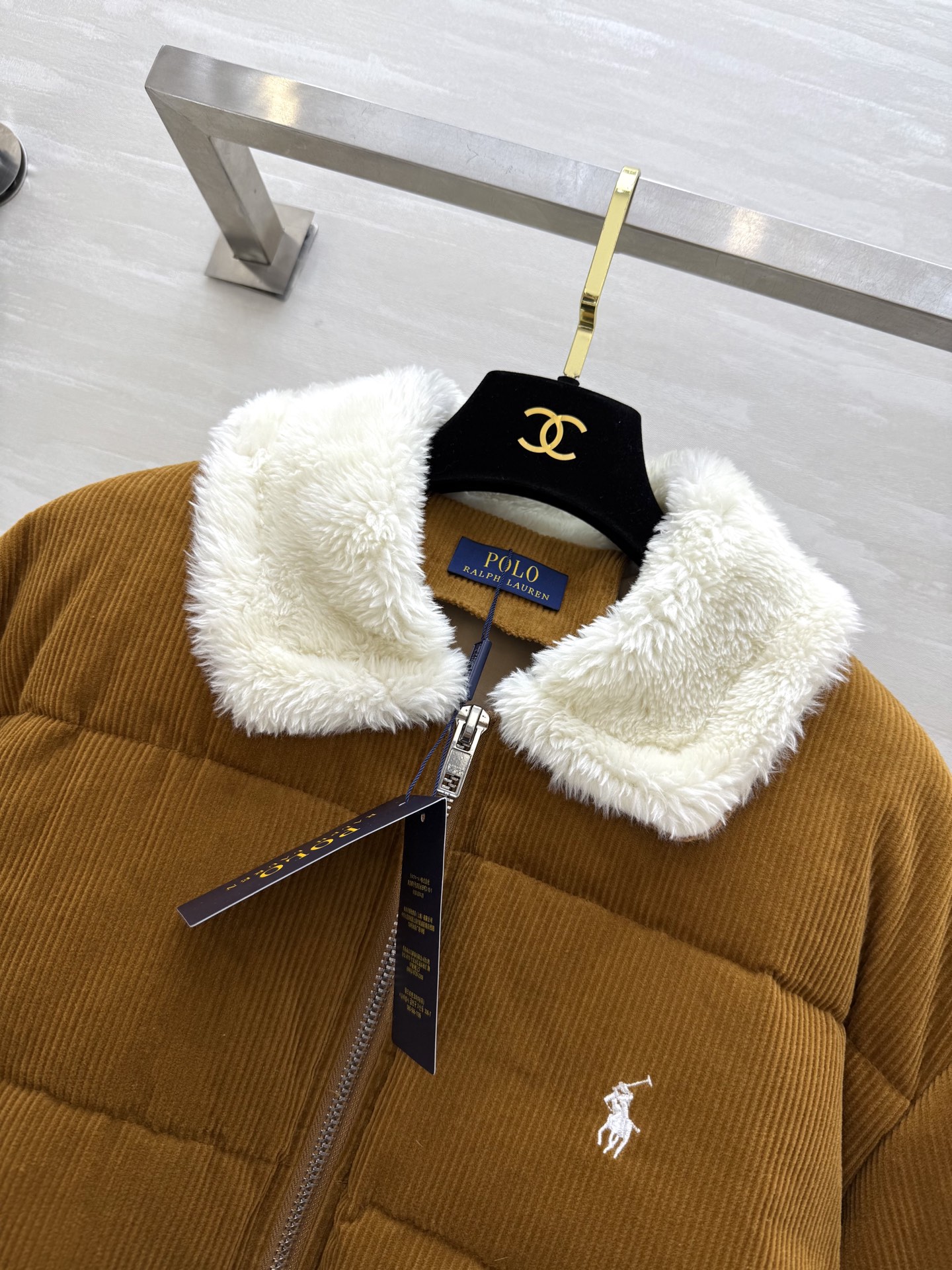 #拉夫劳伦²⁵秋冬新款 环保♻️羊羔毛羽绒外套 内里饱满90白鸭绒填充 外层高密灯芯绒面料 高品质 现货