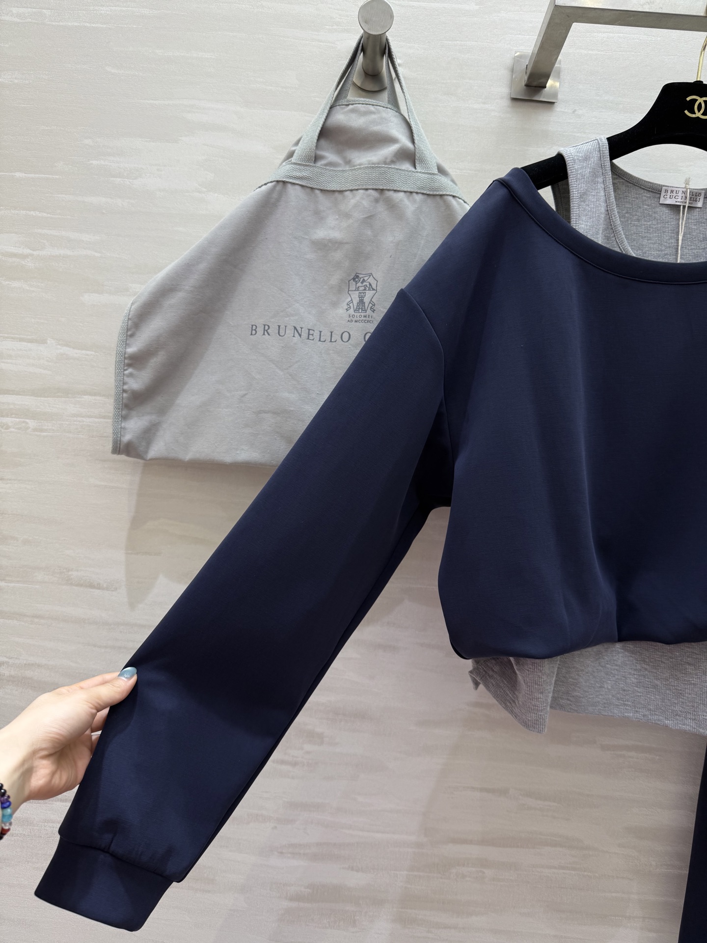 #BC²⁵秋冬新款 假两件休闲套装 高品质定制 现货首发size：S/M/L/XL（M码胸围：112，衣