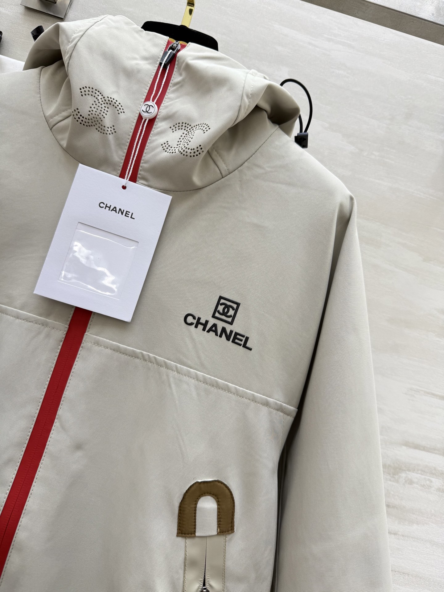 #Chane♡²⁵秋冬新款 中古系列 连帽冲锋衣外套 高品质定制 现货首发size：36/38/40（3