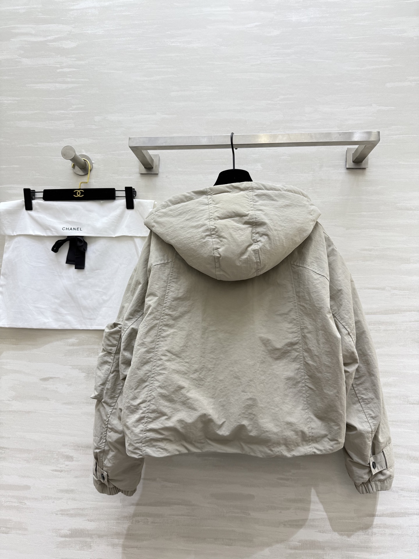 #Chane♡²⁵秋冬新款 中古系列 连帽短款夹克羽绒棉服 高品质定制 现货首发size：36/38/4