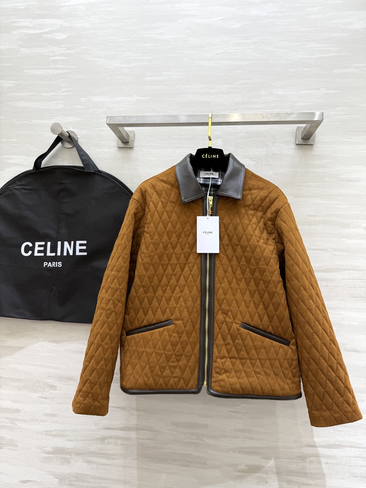 Celine Veste Matelassée Automne Hiver, Confort et Chaleur