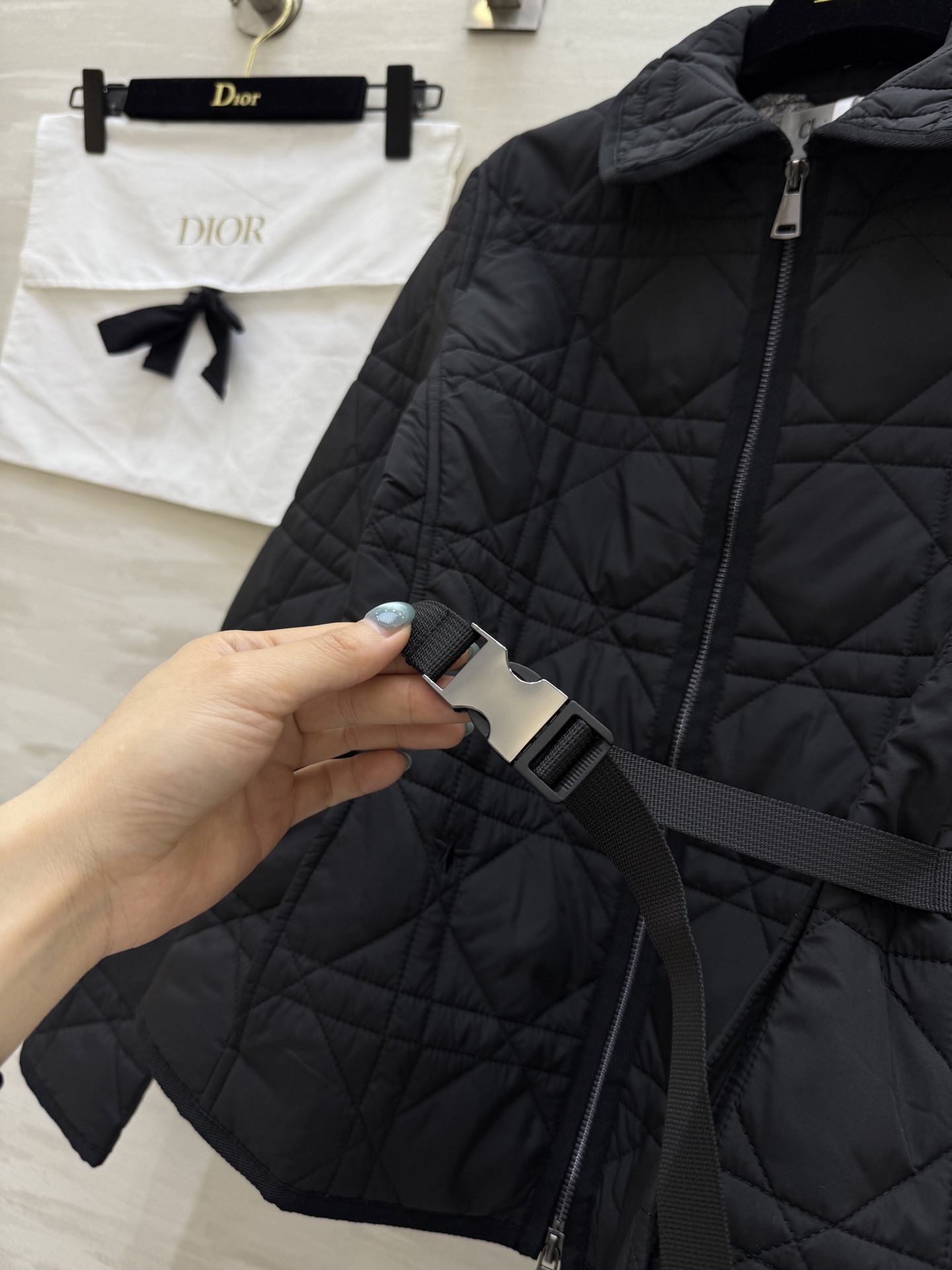 #DIO♡²⁵秋冬新款 藤格纹翻领棉服 高品质定制 现货首发size：S/M/L/XL（s码肩宽：37，