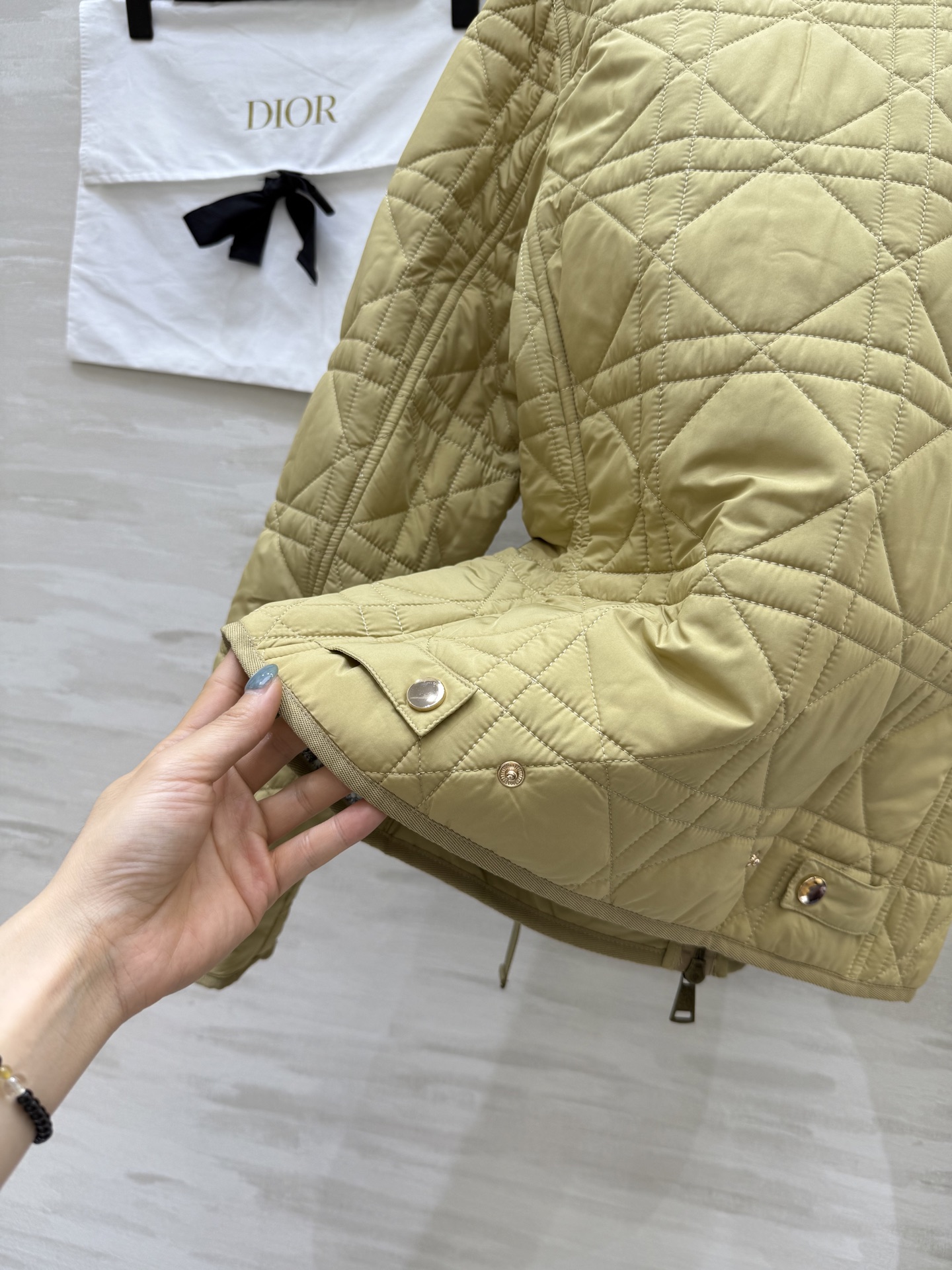 #DIO♡²⁵秋冬新款 藤格纹翻领棉服 高品质定制 现货首发size：S/M/L/XL（s码肩宽：37，