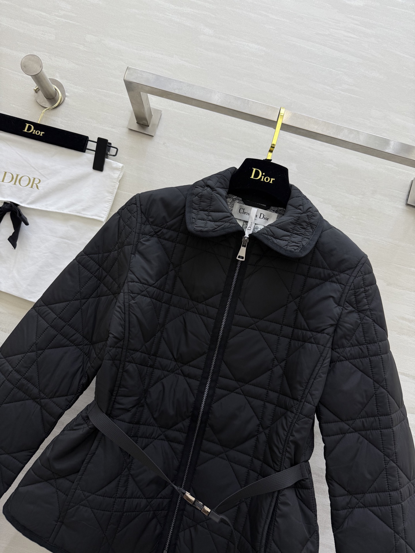 #DIO♡²⁵秋冬新款 藤格纹翻领棉服 高品质定制 现货首发size：S/M/L/XL（s码肩宽：37，