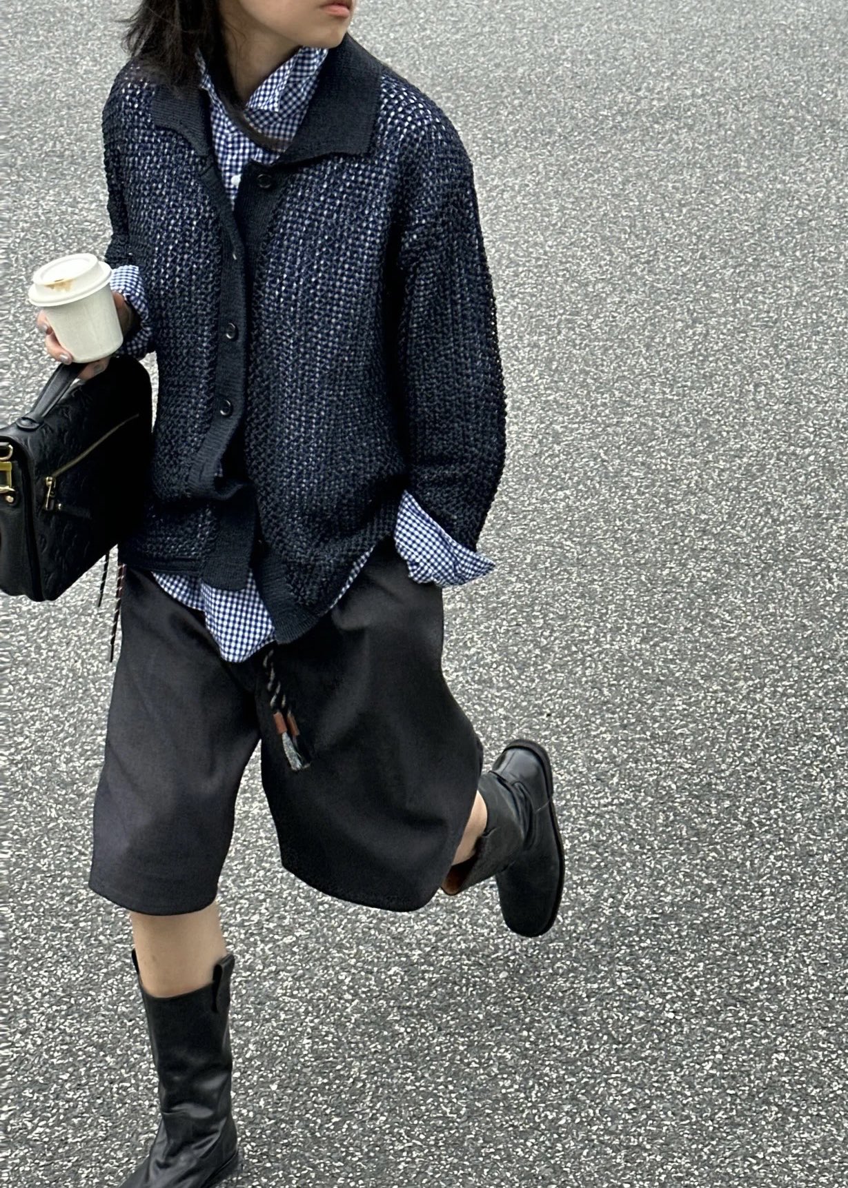 #Loew♡²⁵早秋新款 廓形中裤 高品质定制 现货首发size：26/27/28/29/30（27码腰