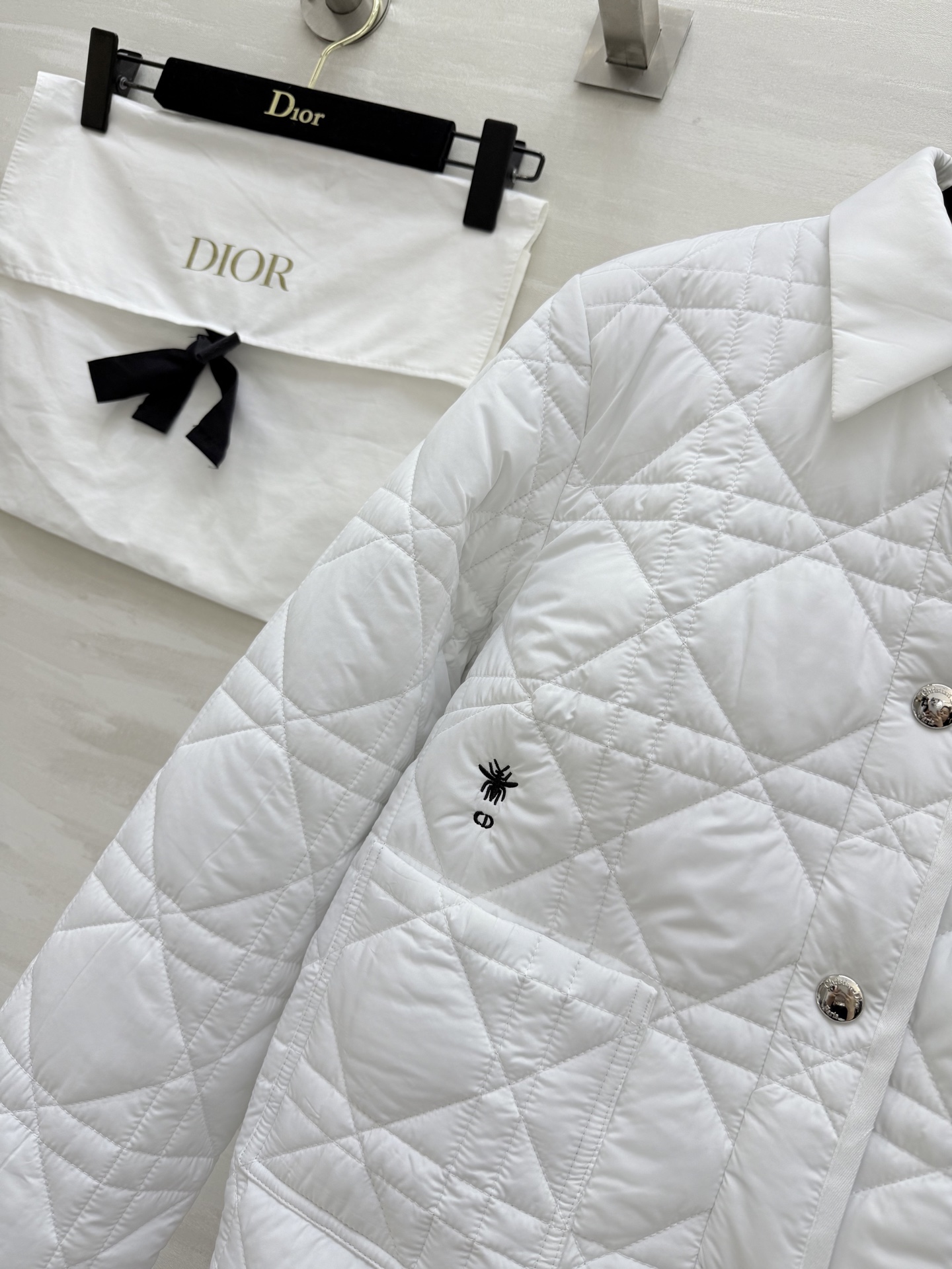 #DIO♡²⁵秋冬新款 戴妃藤格纹翻领棉服外套 高品质定制 现货首发size：S/M/L（s码肩宽：42