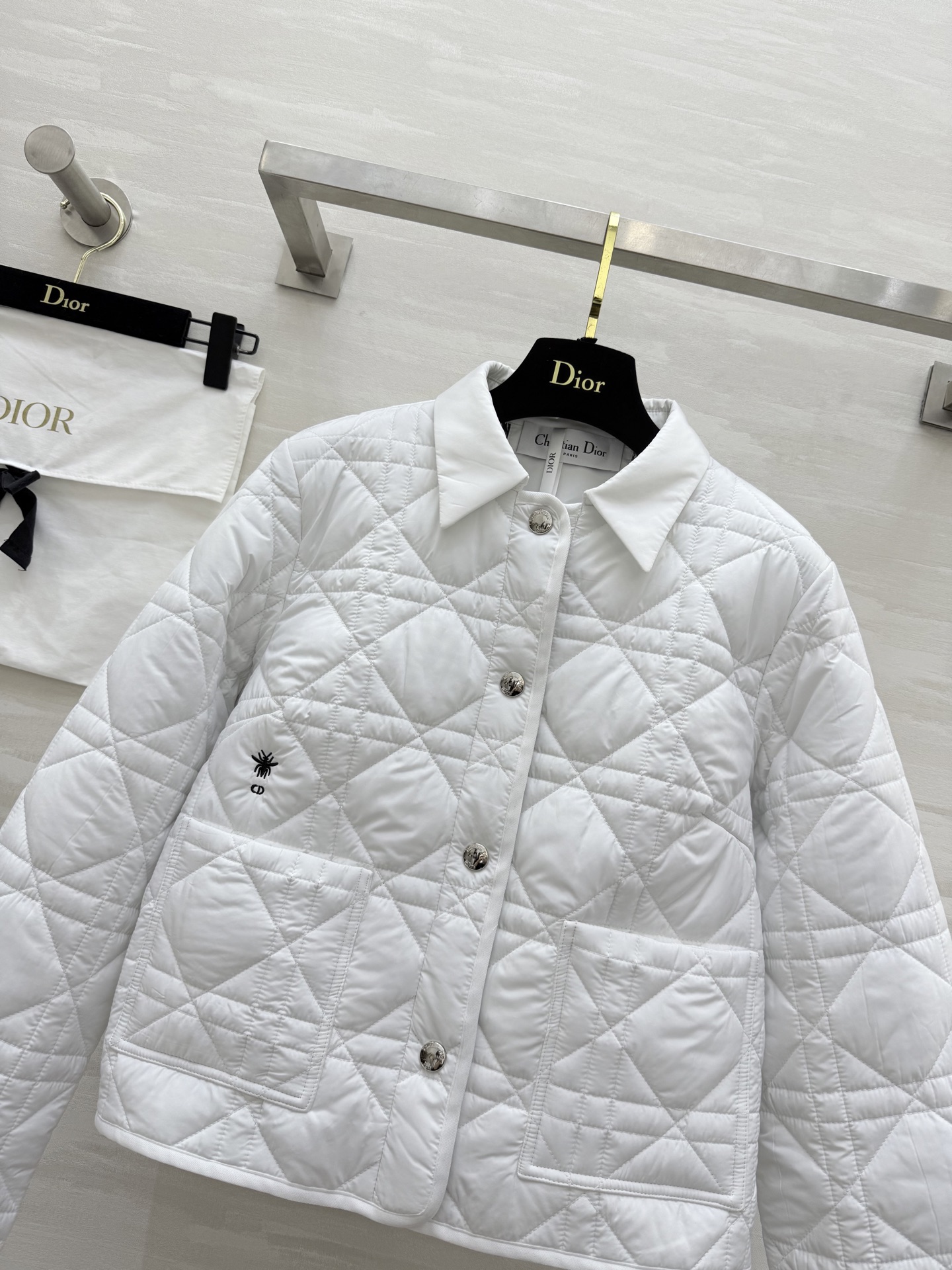 #DIO♡²⁵秋冬新款 戴妃藤格纹翻领棉服外套 高品质定制 现货首发size：S/M/L（s码肩宽：42